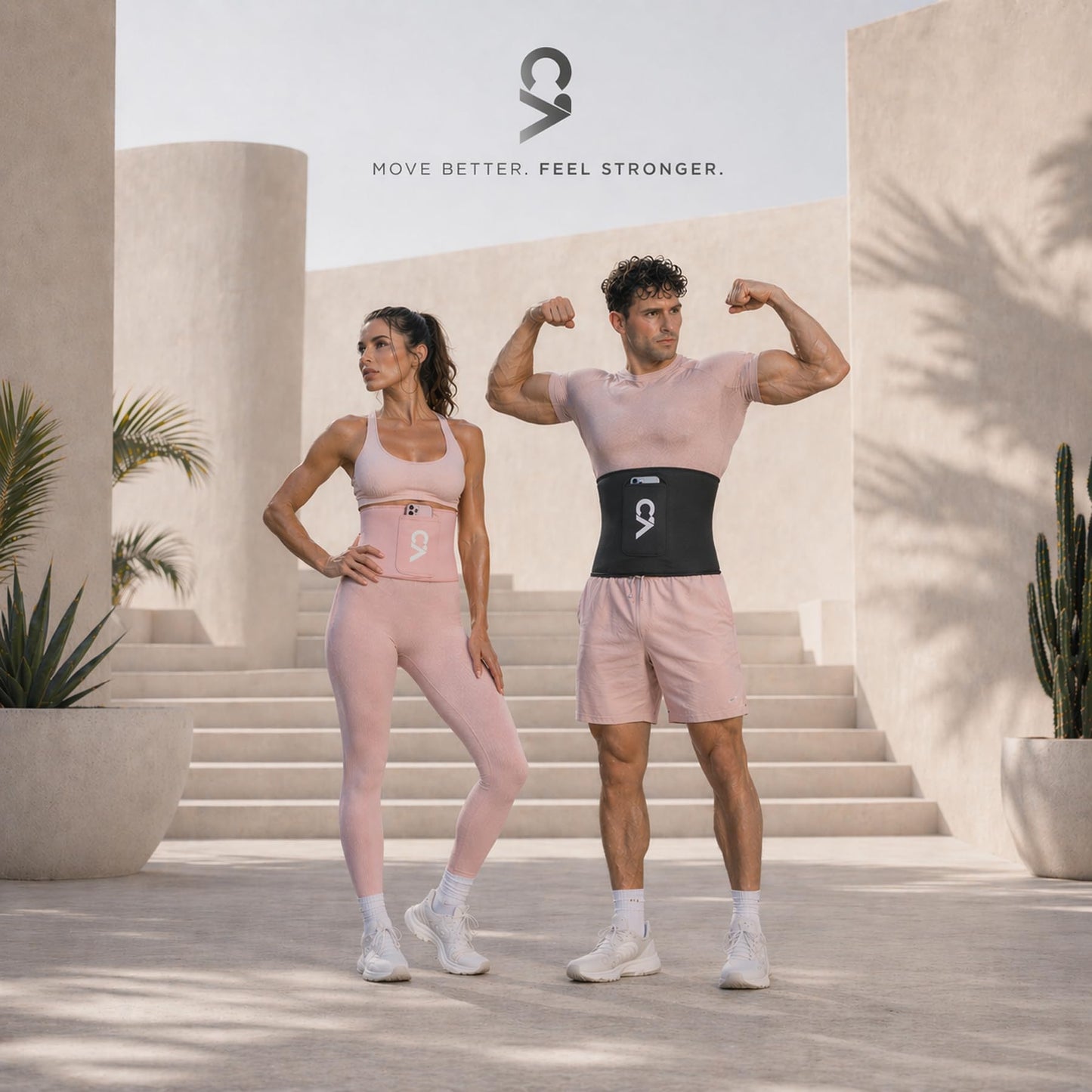 Chick-Active Heat-Boost Waist Trimmer with Secure Phone Pocket – Premium Sweat Amplifying Sauna Belt for Women & Men, Anti-Slip Core Trainer for Gym, Cardio & Enhanced Results (Pink, Medium)
