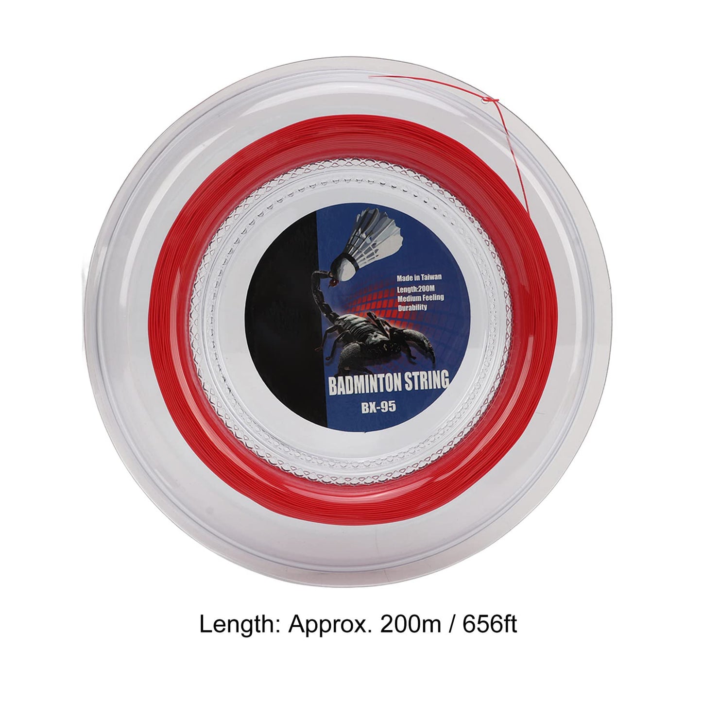 Keenso Badminton Racquet String, 200m Resin Fibre for Training, Competition, Home, and Professional Use