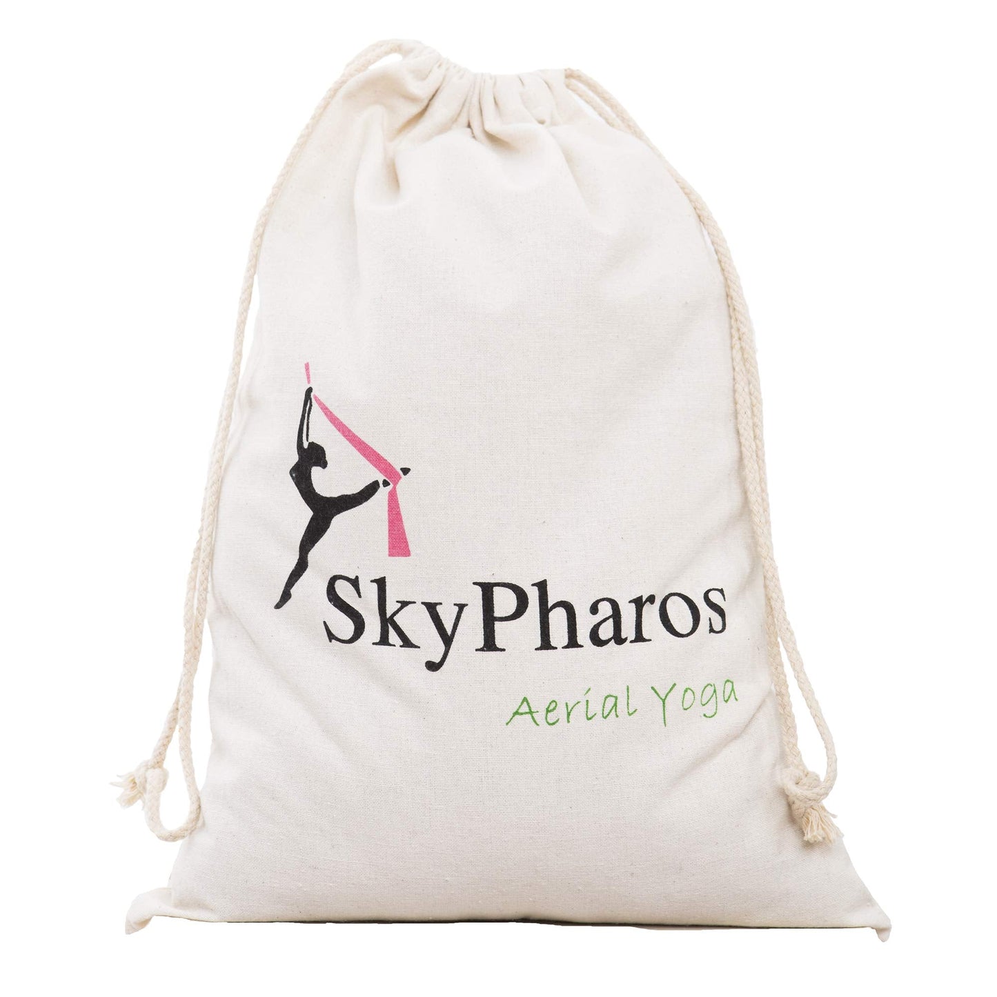 SKYPHAROS 11 Yards Aerial Silks Yoga Swing Set - Aerial Yoga Hammock Kit Anti-Gravity Flying for Fitness, Low/Non Stretch Nylon Tricot Fabric Hardware Included for Dance