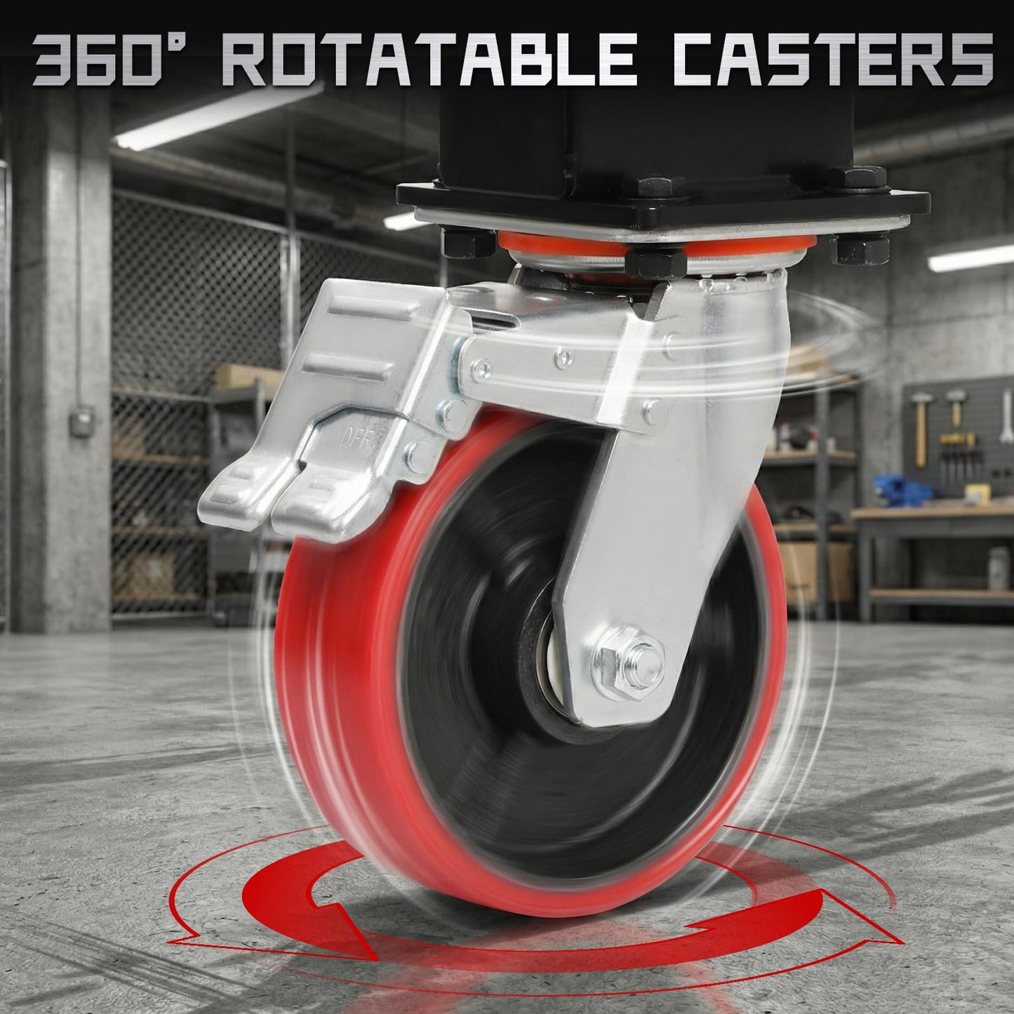 3 Ton 6600 LBS Gantry Crane, Portable Shop Hoist with Wheels, Adjustable Height 8.5-12.5 FT, Heavy Duty Steel I-Beam Gantry Crane with Trolley for Warehouse, Factory, Auto Repair & Construction
