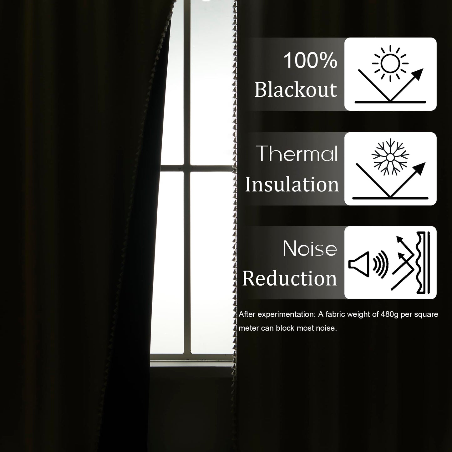 LIMON HOME Linen Blackout Curtains for Living Room 84 Inches Long Boho Black Out Curtains for Bedroom Thermal Insulated Light Blocking Drapes 2 Panels Set Noise Reduction Curtain