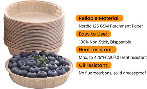 Bake Choice Mini Tart Pans - 50pcs Non-Stick 4-Inch Disposable Baking Tins | Oven & Microwave Safe