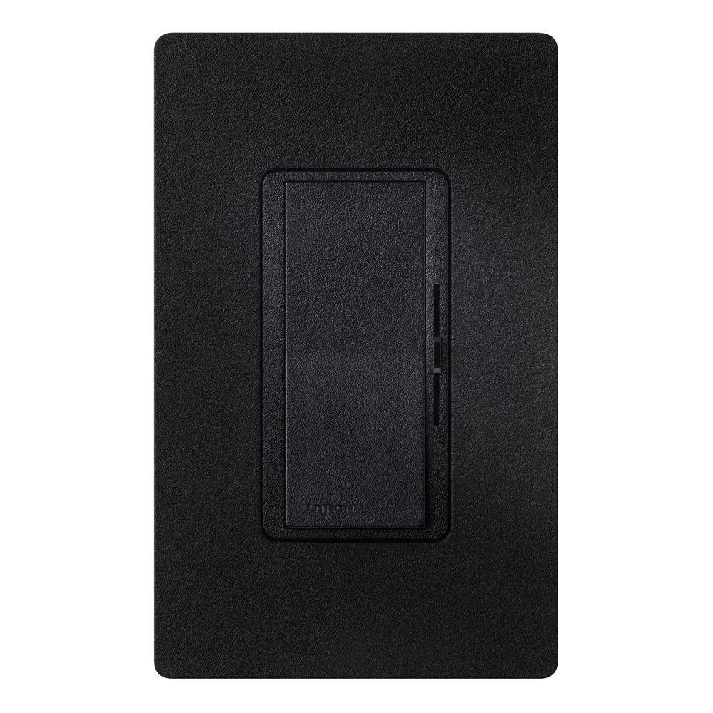 Lutron Diva Electronic Low Voltage Dimmer | 300-Watt, Single-Pole or 3-Way | DVSCELV-303P-MN, Midnight
