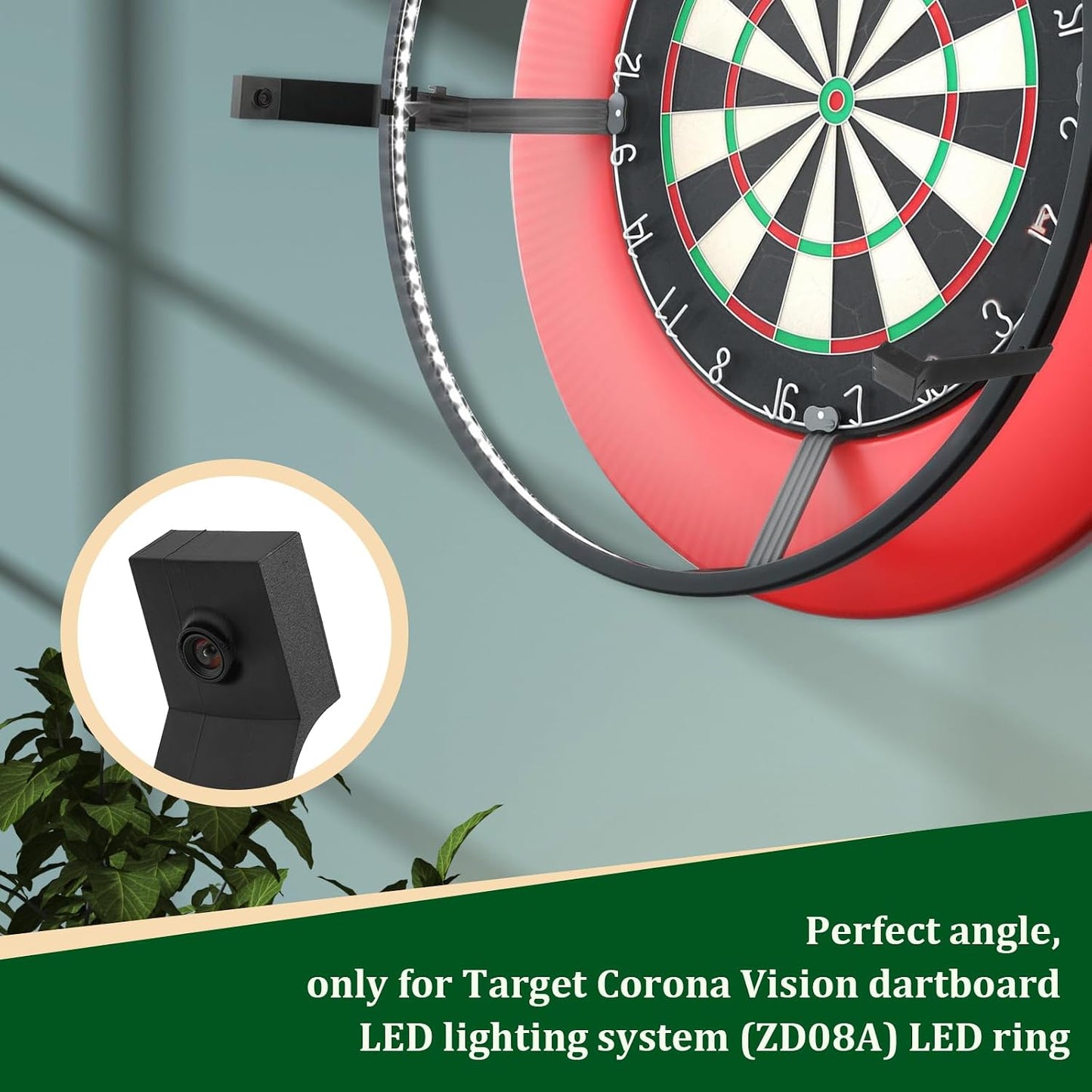 3 OV9732 Pcs Camera Mount for Target Corona Vision Lighting - No Drilling - Camera Bracket for Autodarts & Dartit