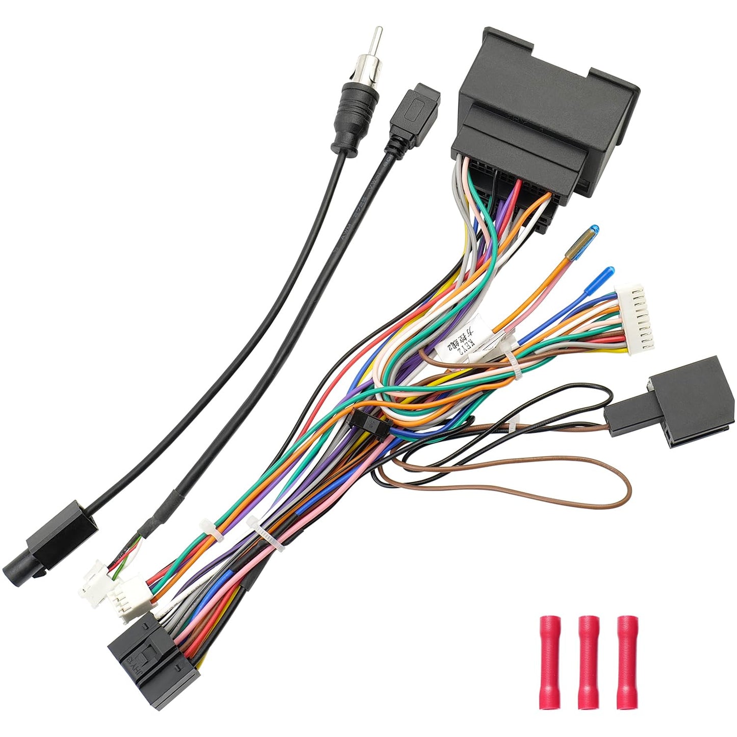 44Pin Orlando,16Pin Radio Wiring Harness Kit Replacement for Chevrolet Malibu Trax Cruze Aveo ISO Android Stereo