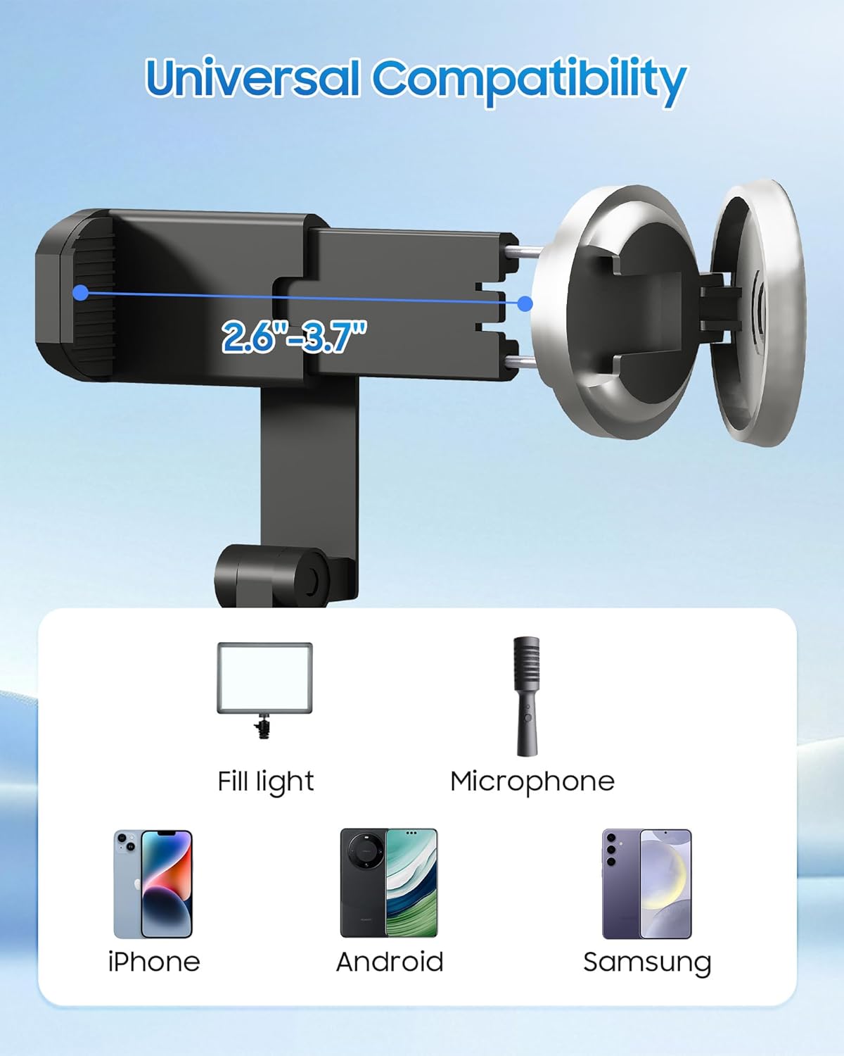 ACKIMA 67" Selfie Stick Tripod, All in One Phone Tripod with Wireless Remote, Extendable Compact Tripods Portable