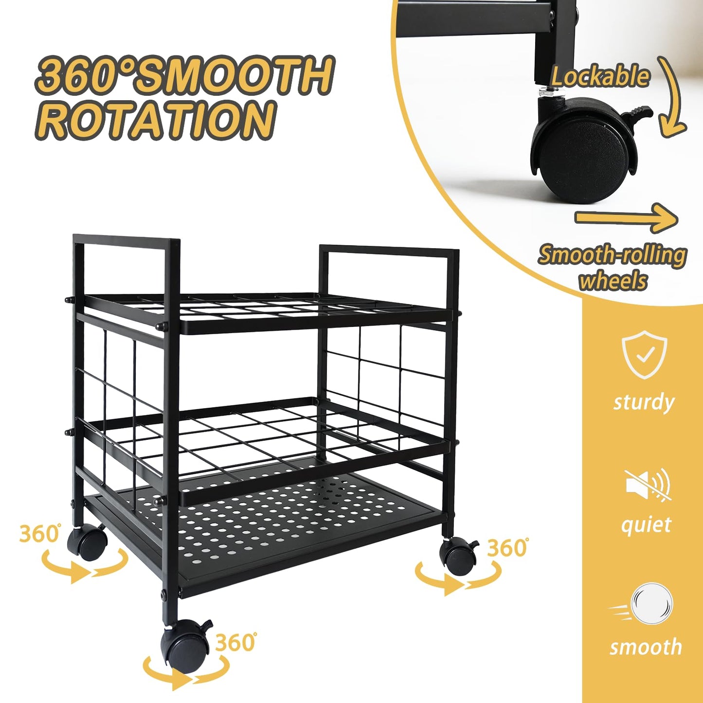 NAXYOO Blueprint Organizer with Rolling Wheels, 20-Slot Storage Rack – Mobile Cart for Blueprints, Maps, Posters, Architectural Plans. Ideal Holder for Home, Office, Studio, School