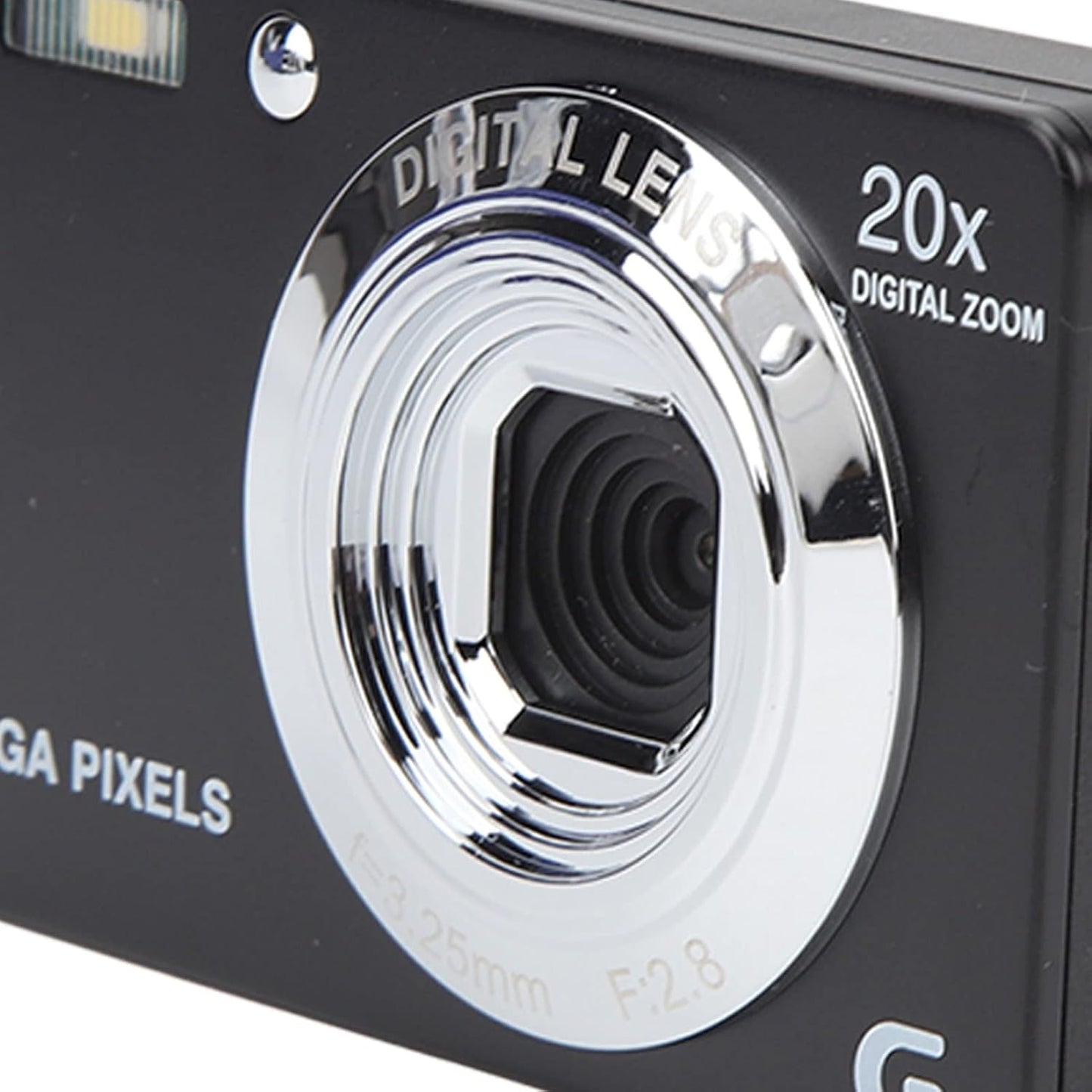 ciciglow 4K 56MP 20x 2.7 128GB Digital Camera, Digital Zoom Camera, in Travel Camera, Built in Flash, Support Up