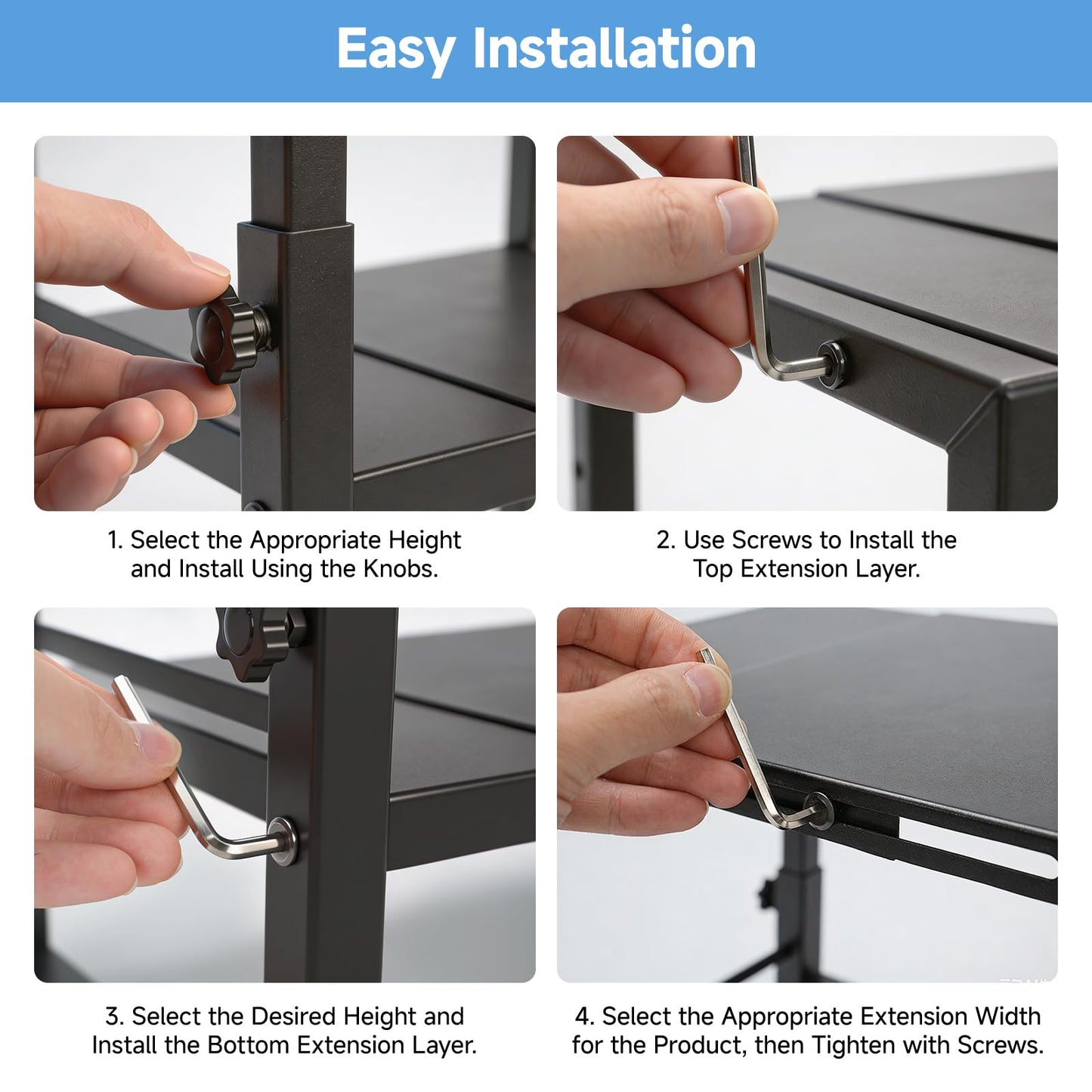 Locker Shelf for School, Adjustable Width and Height Locker Shelf Organizer,Office Desk Shelf Organizer, Heavy Duty locker organizer shelves Ideal Fits Standard Size School, Office, and Gym Lockers