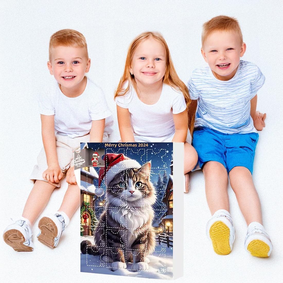Skiennix Cat Advent Calendar - 24 Days of Holiday Fun for Cat Lovers | Cute Kitten Ornaments