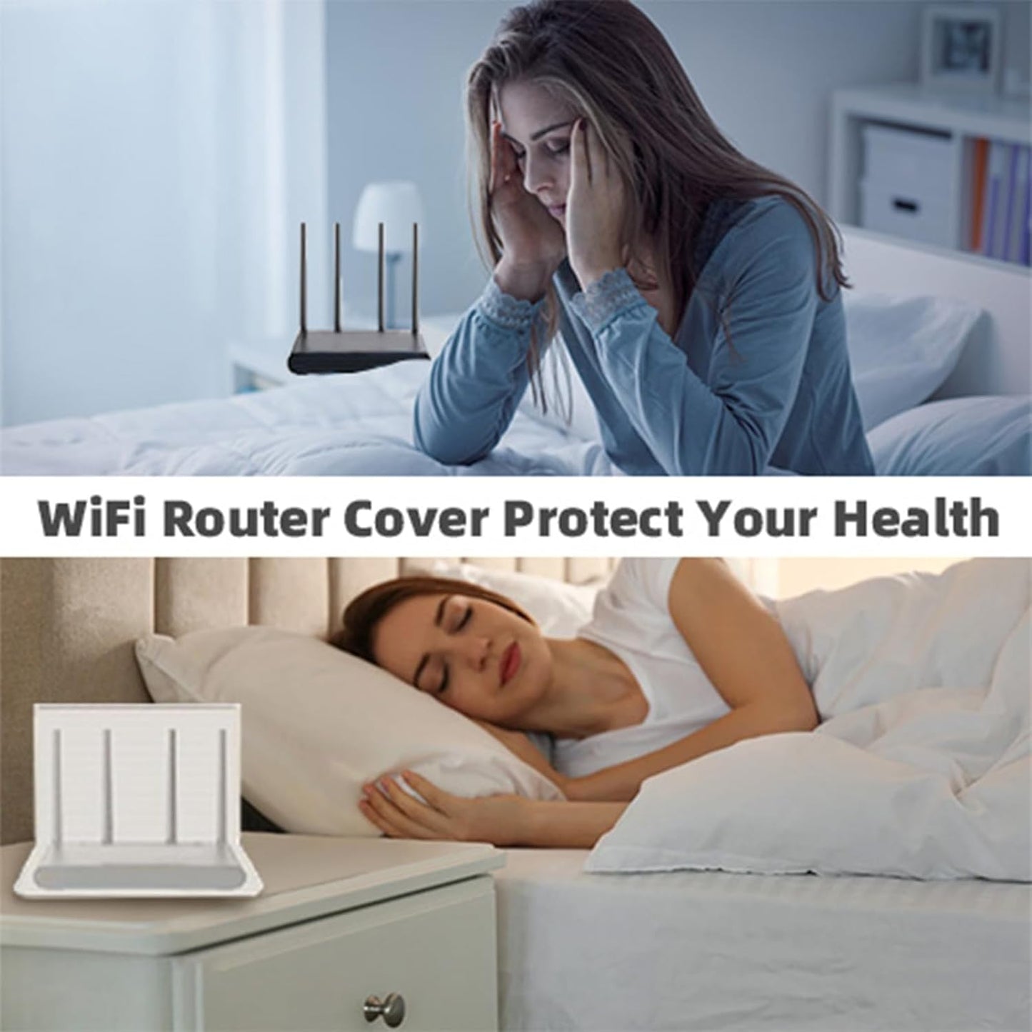 Amerthing 5G 13.7 15.7 WiFi Router Cover, WiFi RF Blocking Wireless, Blocks Protective Cover x