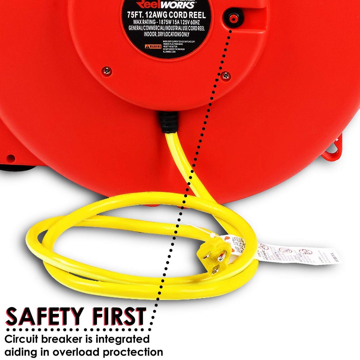 REELWORKS Oil Hose Reel 1/2"x50' & Extension Cord Reel 12AWGx80'(BUNDLE DEAL)