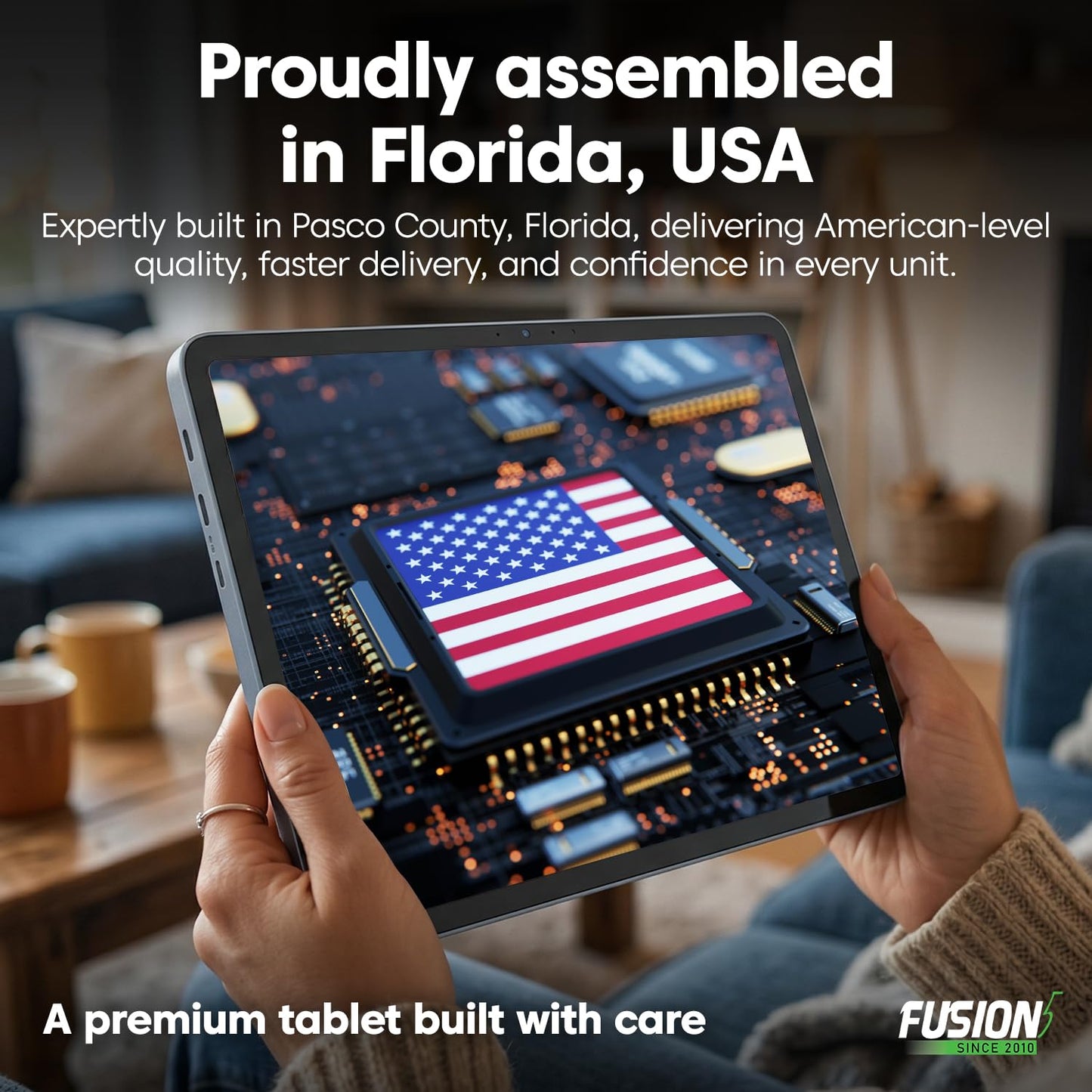 Fusion5 2026 Version 12" 2K Display Windows 11 Tablet PC with Stylus Pen - Built in USA - 12GB DDR5 RAM 512GB SSD, 13th Gen CPU, 12 inch Windows Tablet Computer, Built-in Fan, Fast Charging, Metallic