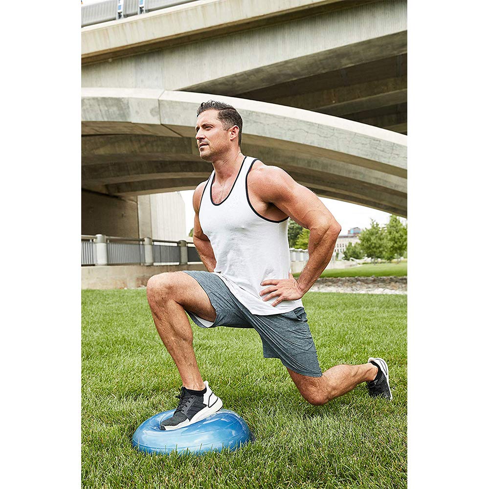 Bosu 72-15850 Home Gym Equipment The Original Balance Trainer 22in Diameter, Blue and Green