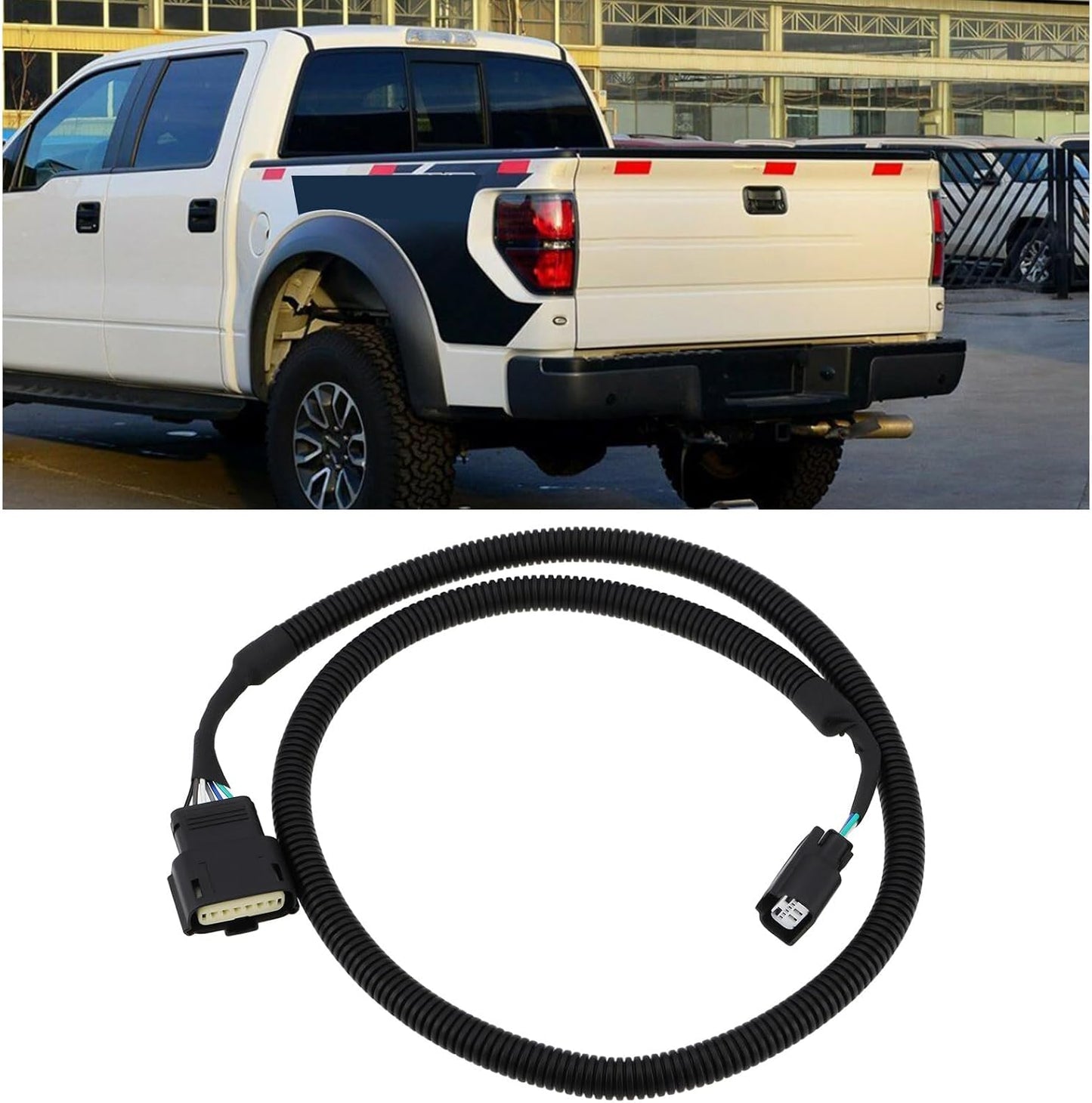 Micro Traders FC3Z-14A412-A F-250 F-350 F-450 F-550 Car Tailgate Backup Camera Wiring Harness Compatible with Ford