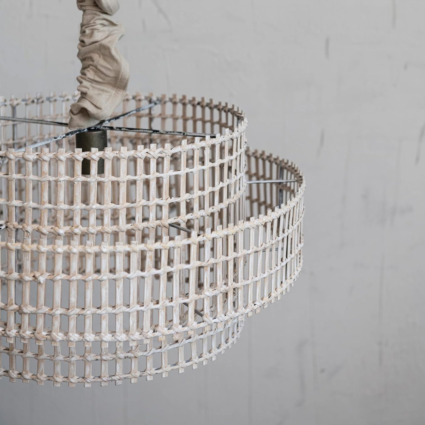 Creative Co-Op Cotton Chandelier Cord Cover, Natural