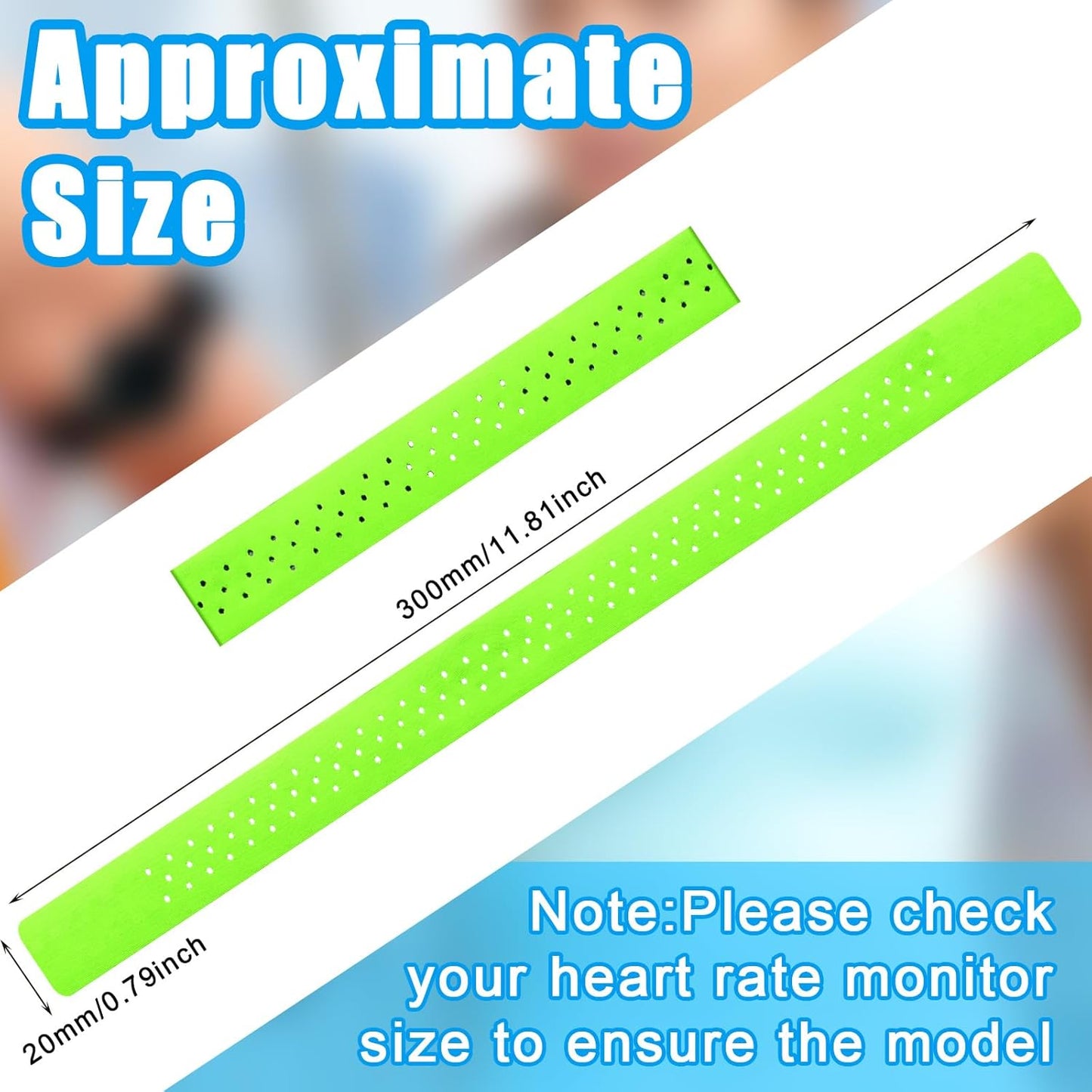 4 Adjustable(0.8 11.8 Inch,Black, Oudain Pcs Heart Rate Monitor Replacement Strap Band, Soft Heart Rate Monitor Armband