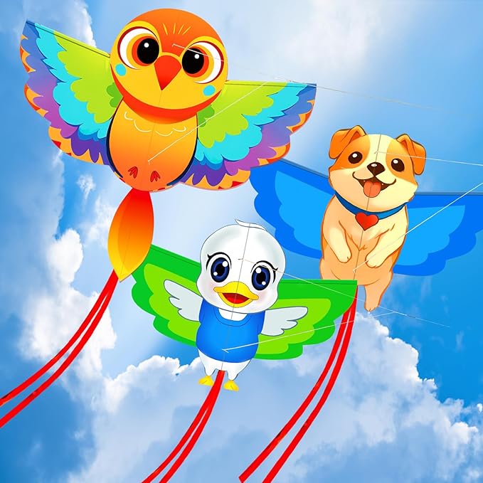 HENGDA KITE Animals Kite for Kids Beginners and Adults Cute Design High Definition Printing Easy to Carry