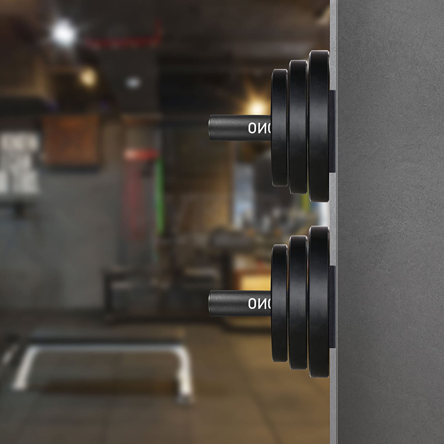 MIUONO Weight Plate Holder, 6 Pack Weight Plate Rack, Fit for 2 Inch Olympic Plate Storage Home Gym