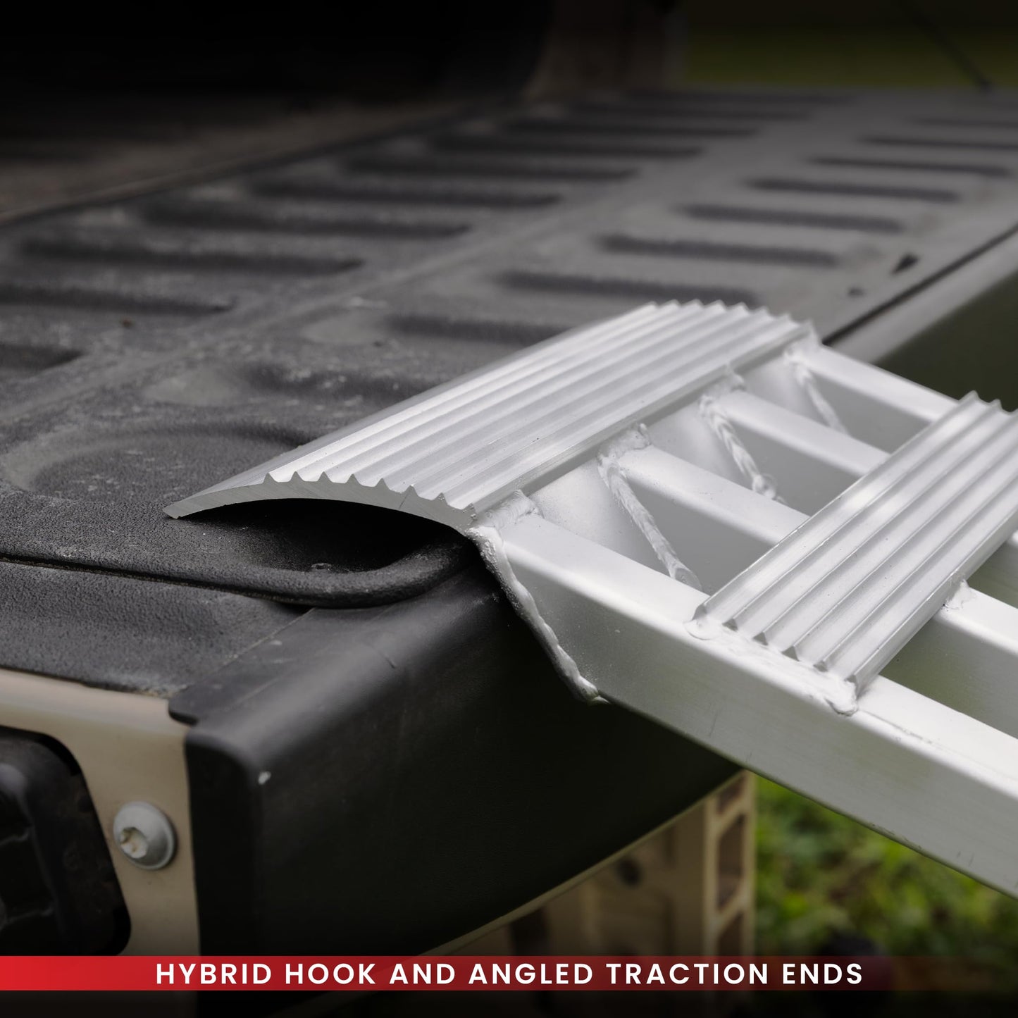 GEN-Y HITCH Arched Aluminum Ramps, 1 Ft x 7 Ft 10 in, 750 lbs Capacity Per Ramp, Lightweight