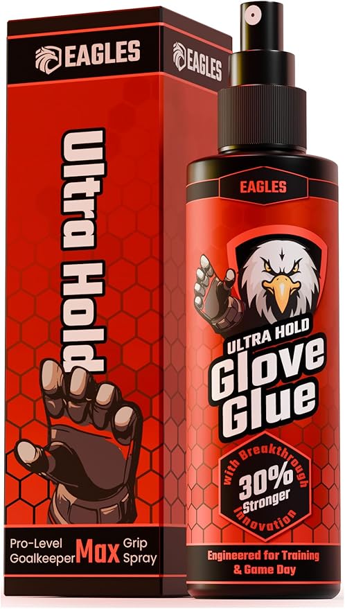 EAGLES Football Glove Grip Spray – Restores Stickiness to Your Gloves - Goalkeeper Glove Grip Spray - Boosts Stickiness and Performance of Soccer Goalie Gloves - Goalie Accessories