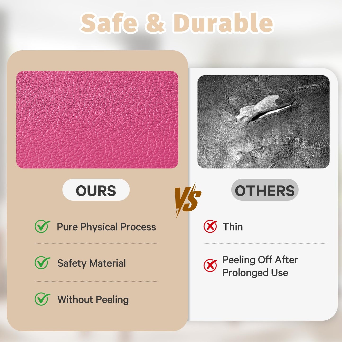 ILPEOD Waterproof Baby Play Mat for Floor Memory Foam 50 * 50 Cushion Playpen Playmat Tummy Time Crawling Mat Nursery Rug Thick Pad Create Soft & Safe Area for Infants,Toddler,Kids,Hot Pink