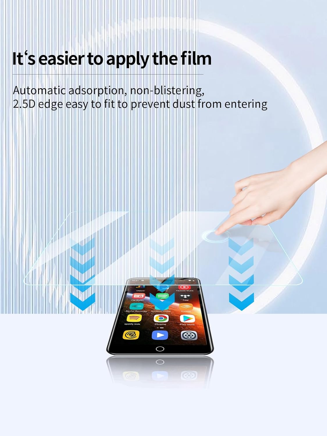 UYRUREL MP3 4-inch MP3 3 Pack. Screen Protector for Diofox Player Touch Screen Player, High-definition Scratch