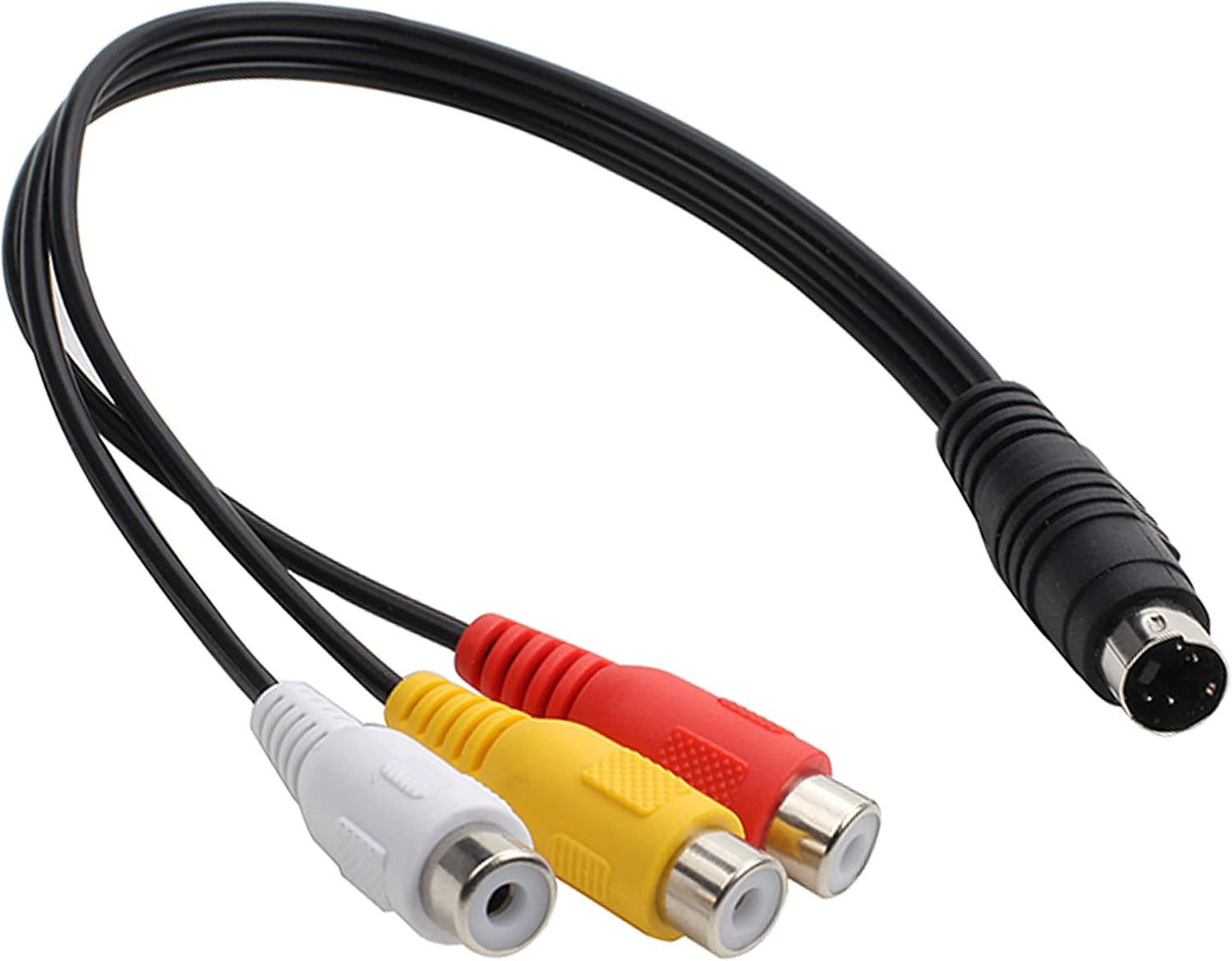 4 3 (27cm) Pin S-Video to RCA AV Female Cable for TV PC Computer Video AV Projector for Video TV Laptop Adapter Cable