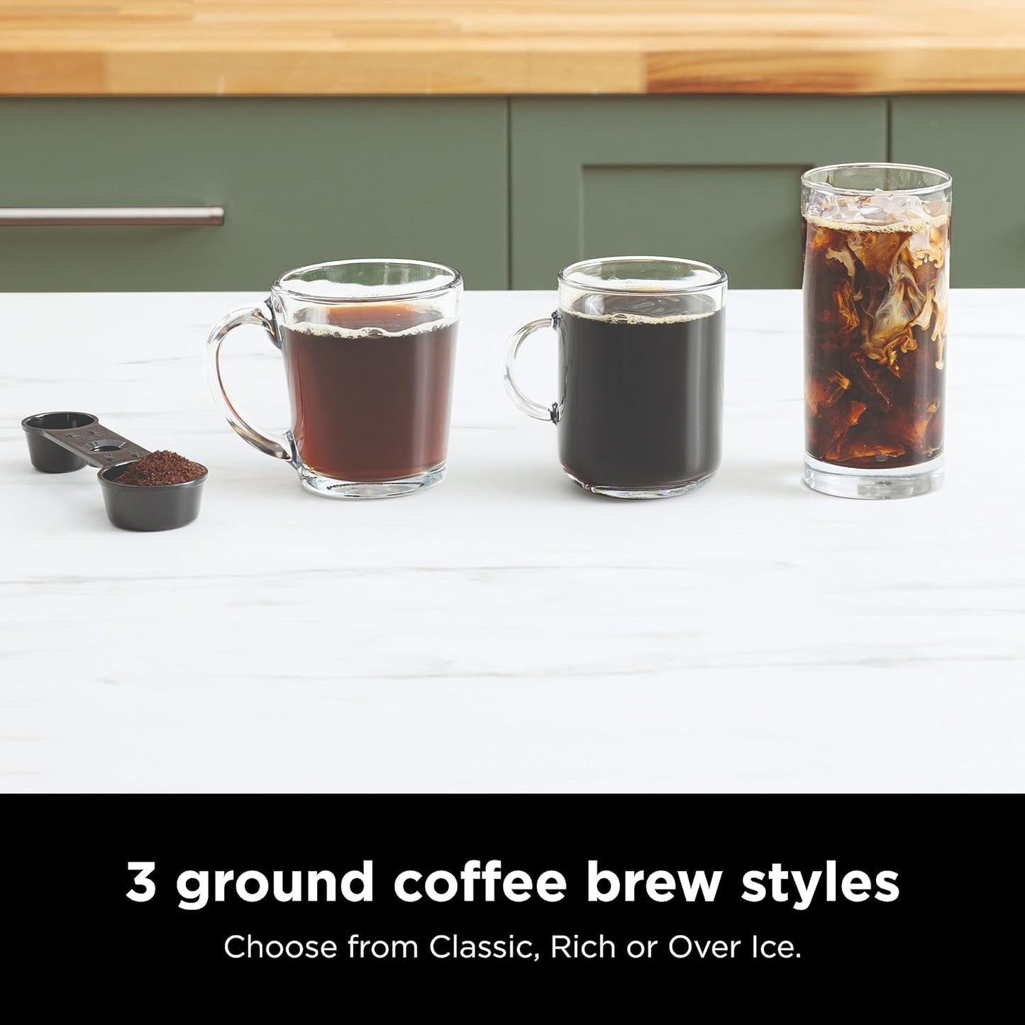 Ninja Espresso Maker - 3 Brew Styles, Single-Serve & Nespresso Compatible - Built-In Frother, Black