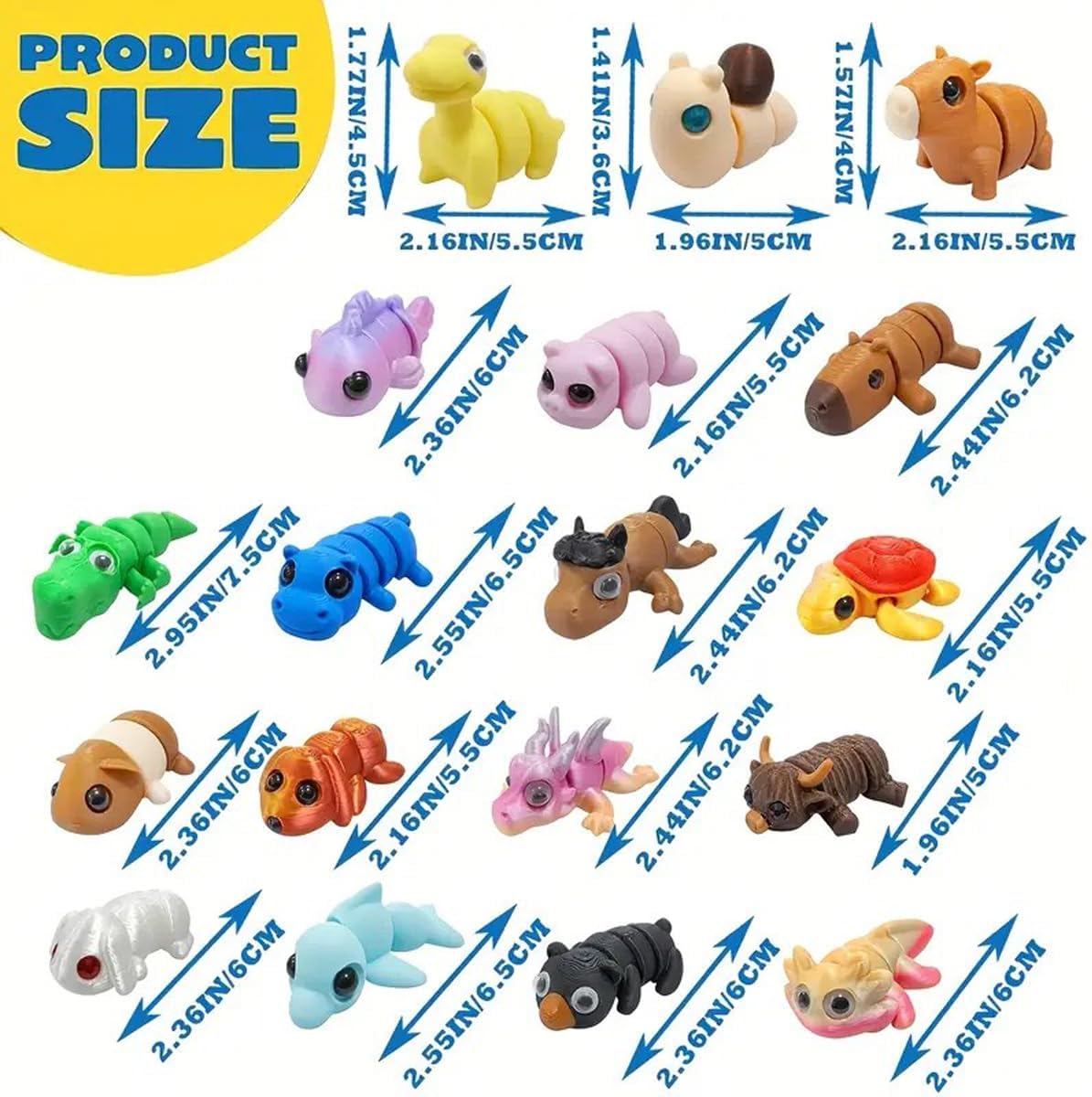 Skiennix 2024 Christmas Advent Calendar - Mini 3D Animal Toys for Kids & Adults | Perfect Stocking Stuffers