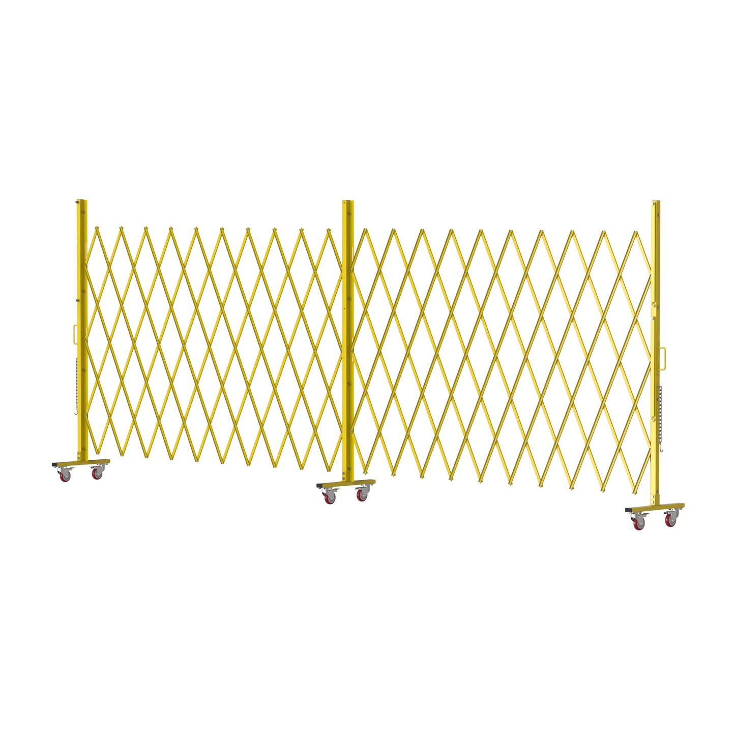 Trafford Industrial Heavy-Duty Expandable Metal Safety Gate Barrier (72.5" H x 20' W, Expands to 20 ft)