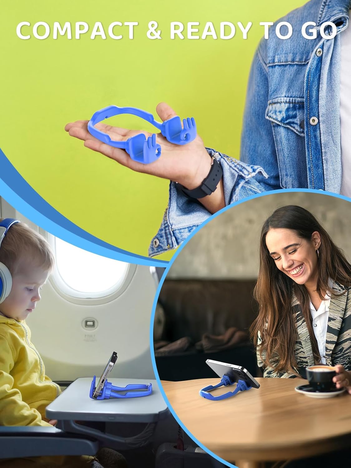 CALDEVER Funny Gifts for Teens Boys Kids Cell Phone Holder: Mens Gifts for Adults OK Hand Phone Stand for Desk Teenage