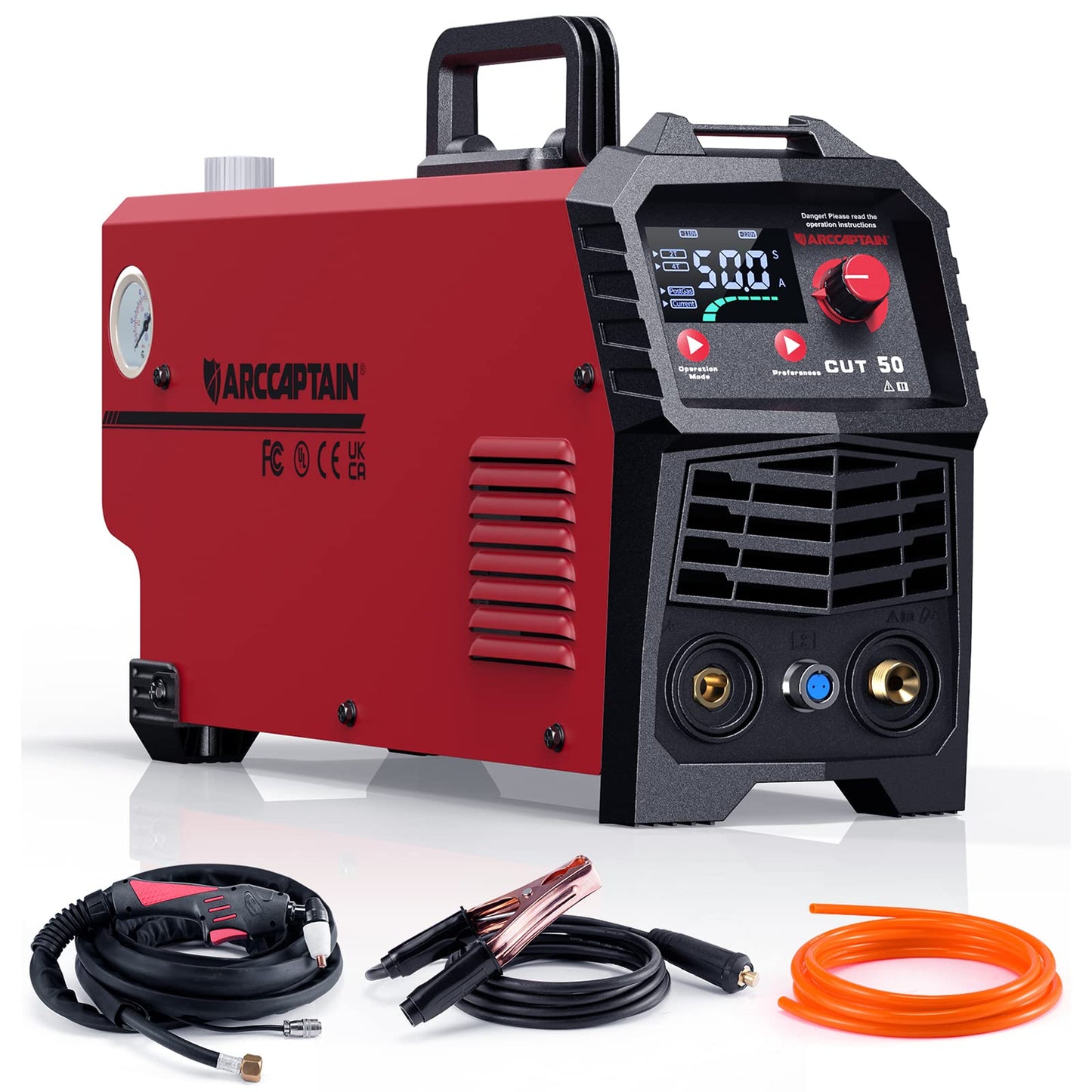 ARCCAPTAIN 50A Plasma Cutter & Welding Helmet