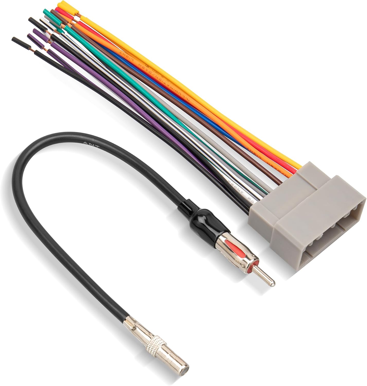 2003-2007,Dodge 2002-2007, 2000-2007 RED WOLF Aftermarket Radio Install Wire Harness W/Antenna Adapter Plug Replacement