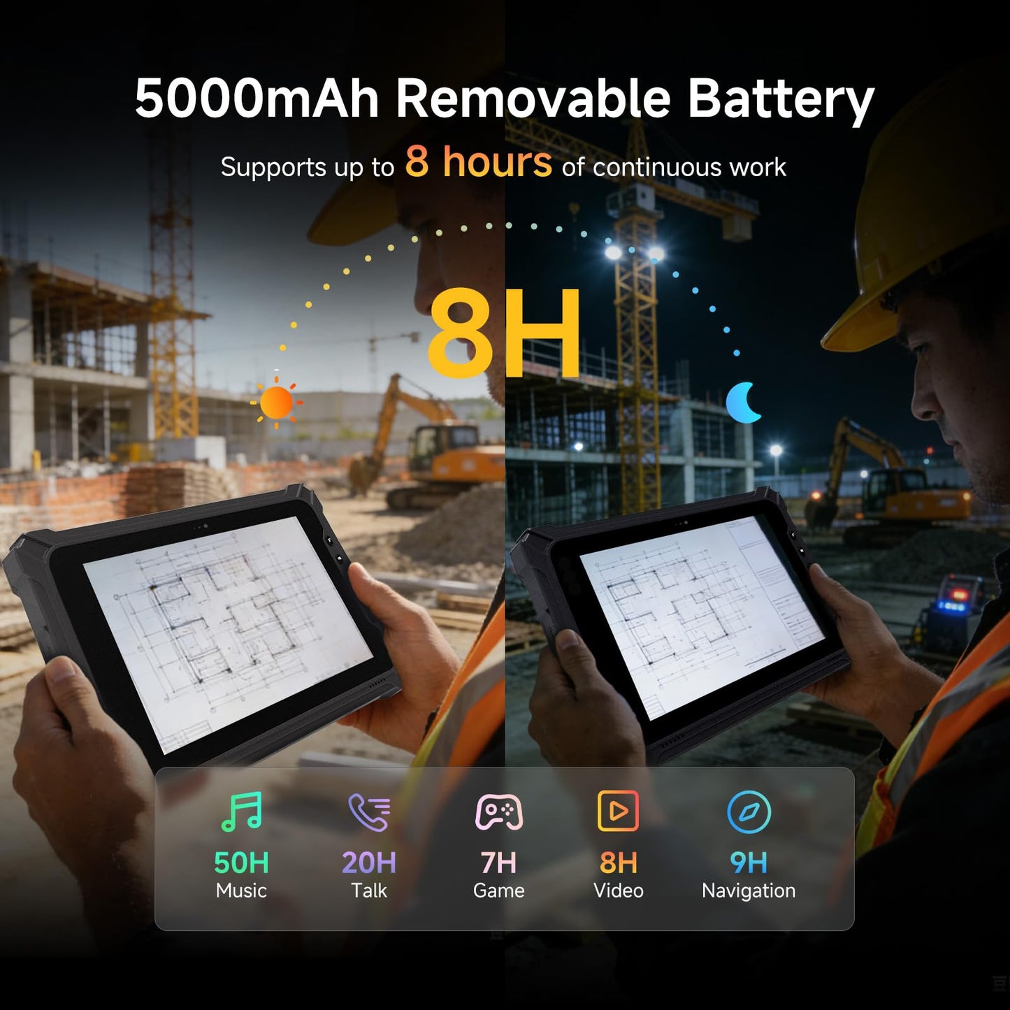 Arrvel Rugged Tablet with Barcode Scanner I17J, 10.1" Windows 11 Pro w/Honeywell N4680 Scan Engine, 1D/2D QR Inventory Scanner, 8GB+128GB Industrial Tablet for ERP WMS, Warehouse, Retail, IP65