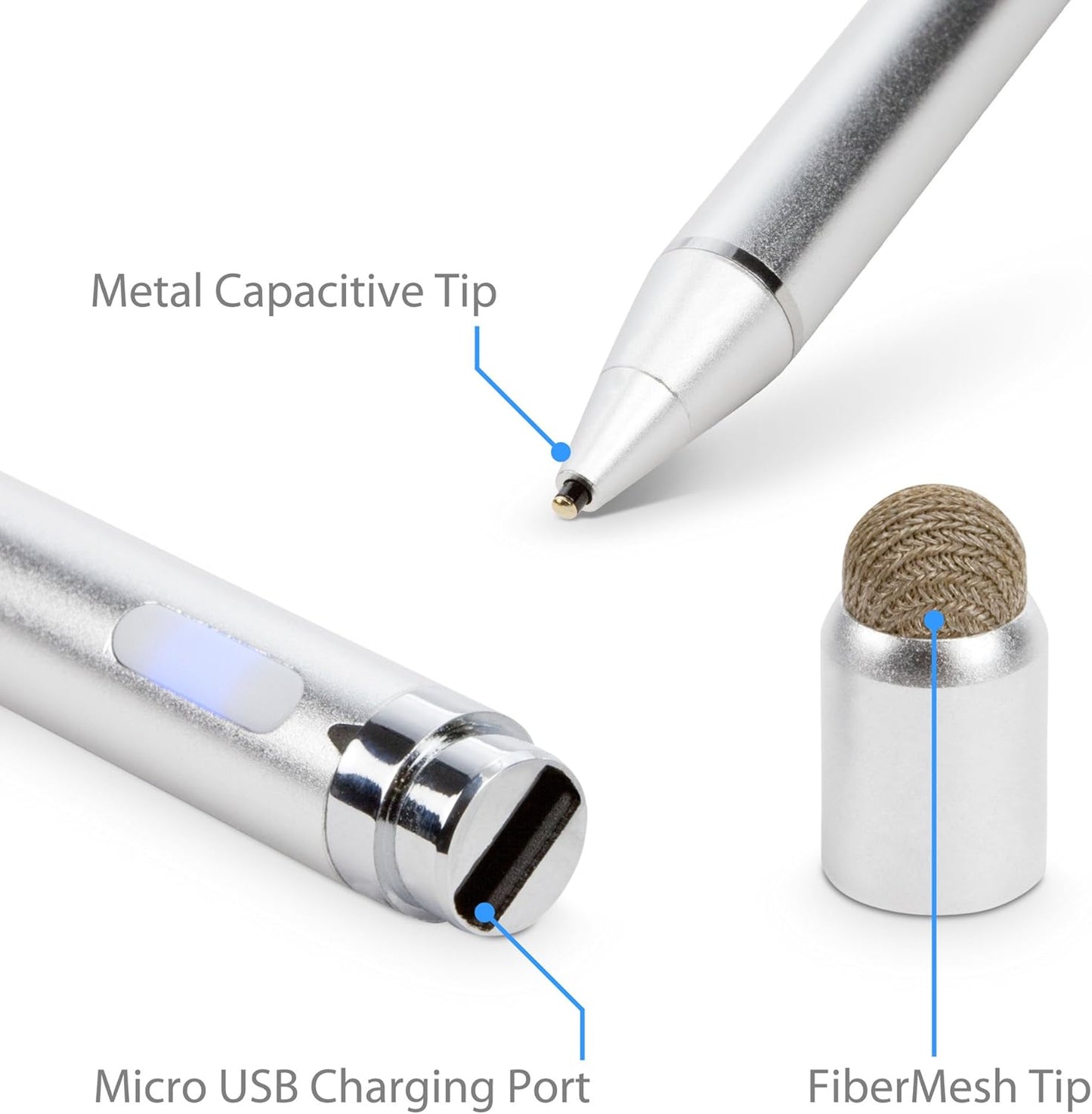 BoxWave TIMMKOO Mp3 (2-Pack), Stylus Pen Compatible with WiFi Player - AccuPoint Active Stylus Electronic Stylus