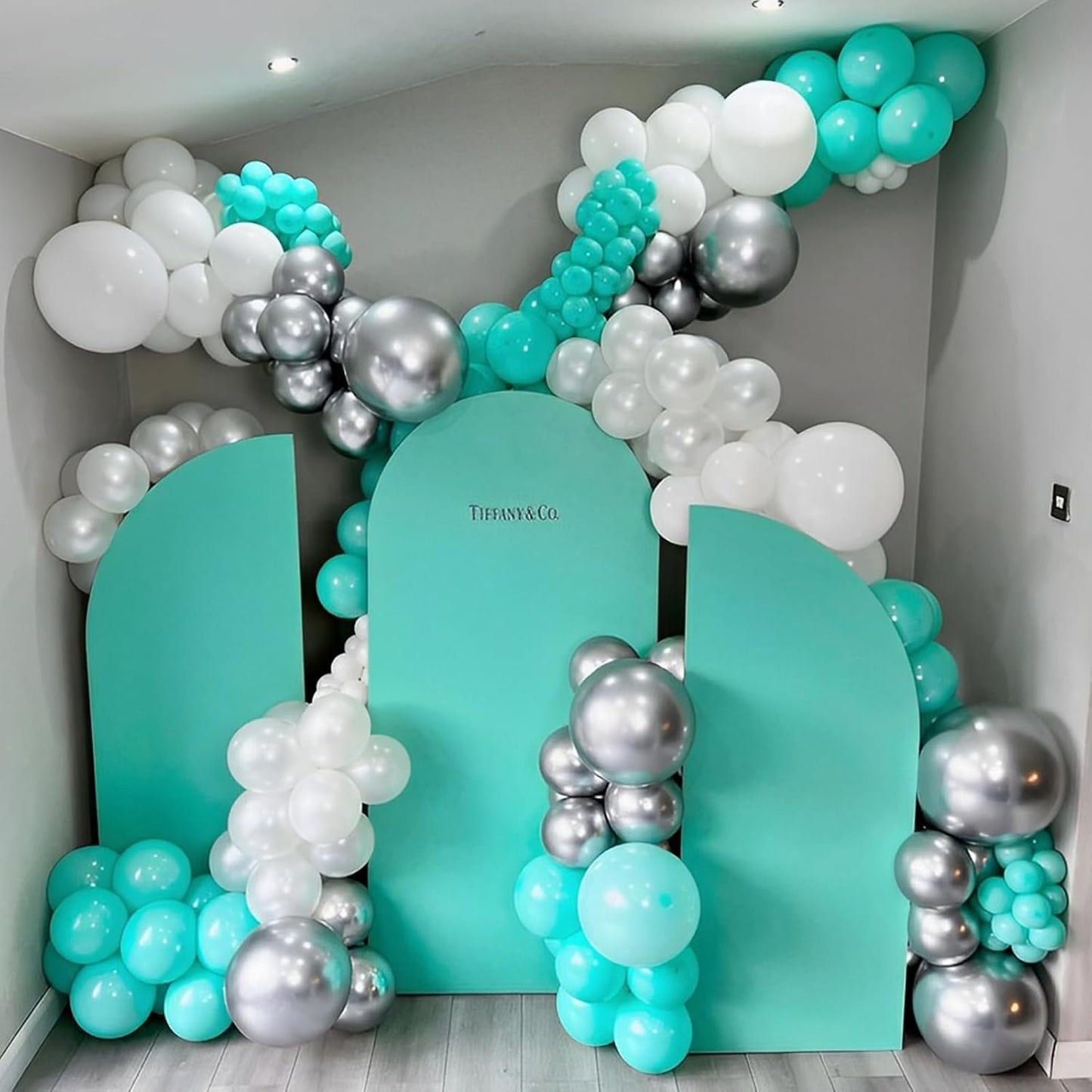 Voircoloria 12-Inch Teal Balloons - 110 Pack of Turquoise Latex for Graduation, Weddings & Parties