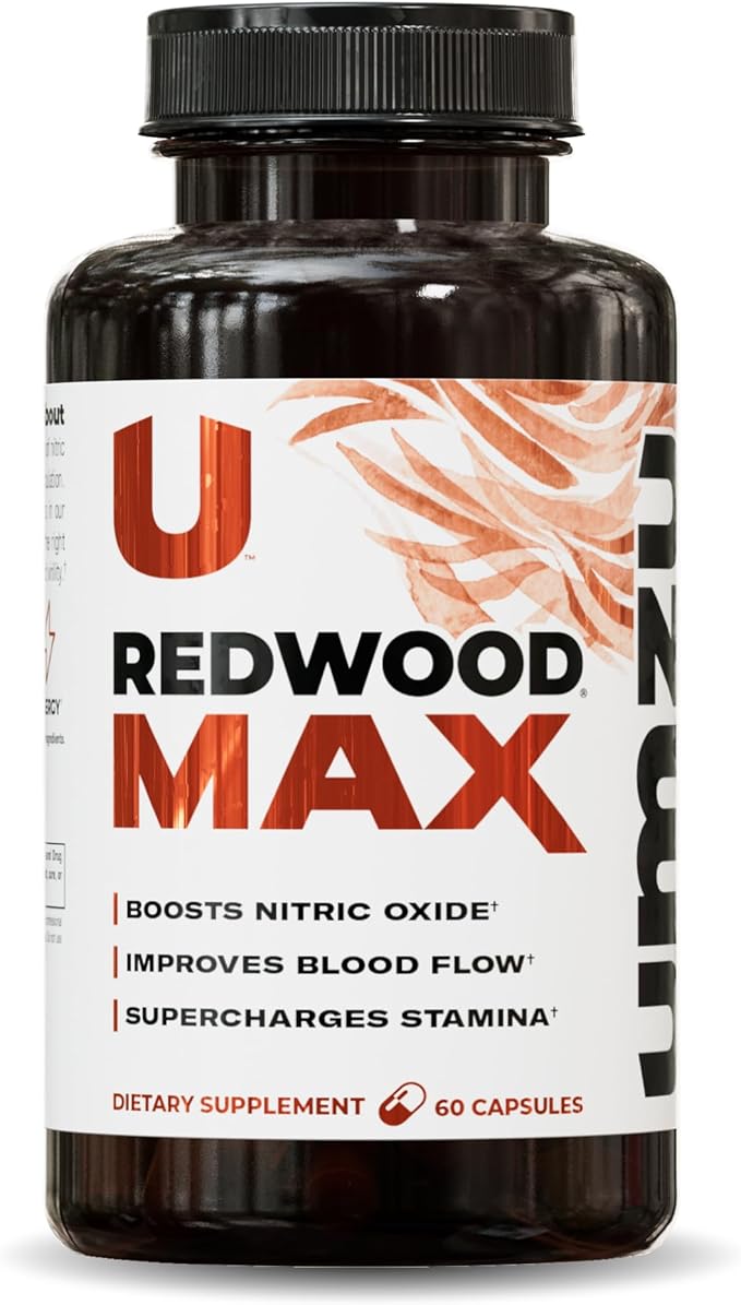 UMZU Redwood Max Nitric Oxide Booster, 1-Month Supply ??Advanced Nitric Oxide Supplement with Fitnox Blend, Pine Bark, Resveratrol & Tart Cherry ??Promotes Healthy Circulation, Energy and Recovery
