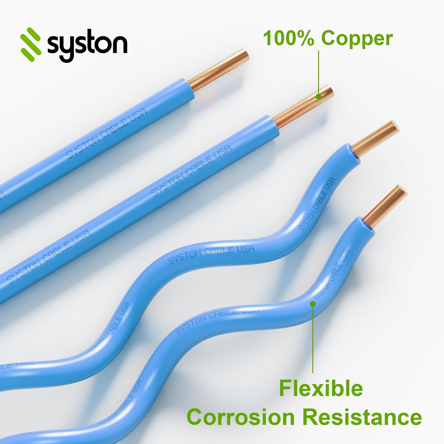 14 AWG Tracer Wire 600V 100% Solid Copper Conductor Direct Burial Underground, Blue Tracer Wire for Locating Underground Pipes and Lines Water Sewer Pipe Fiber Optic Gas Electrical Wire, 1000 FT