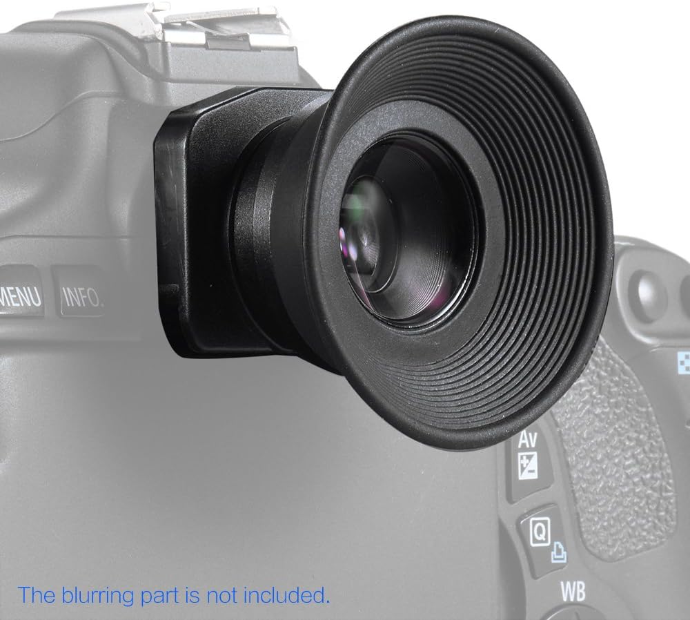 1.51X 2 Viewfinder Eyepiece Magnifier Eyepiece Eyecup Short Sighted Viewfinder Helper for DSLR Cameras, Anti Fog