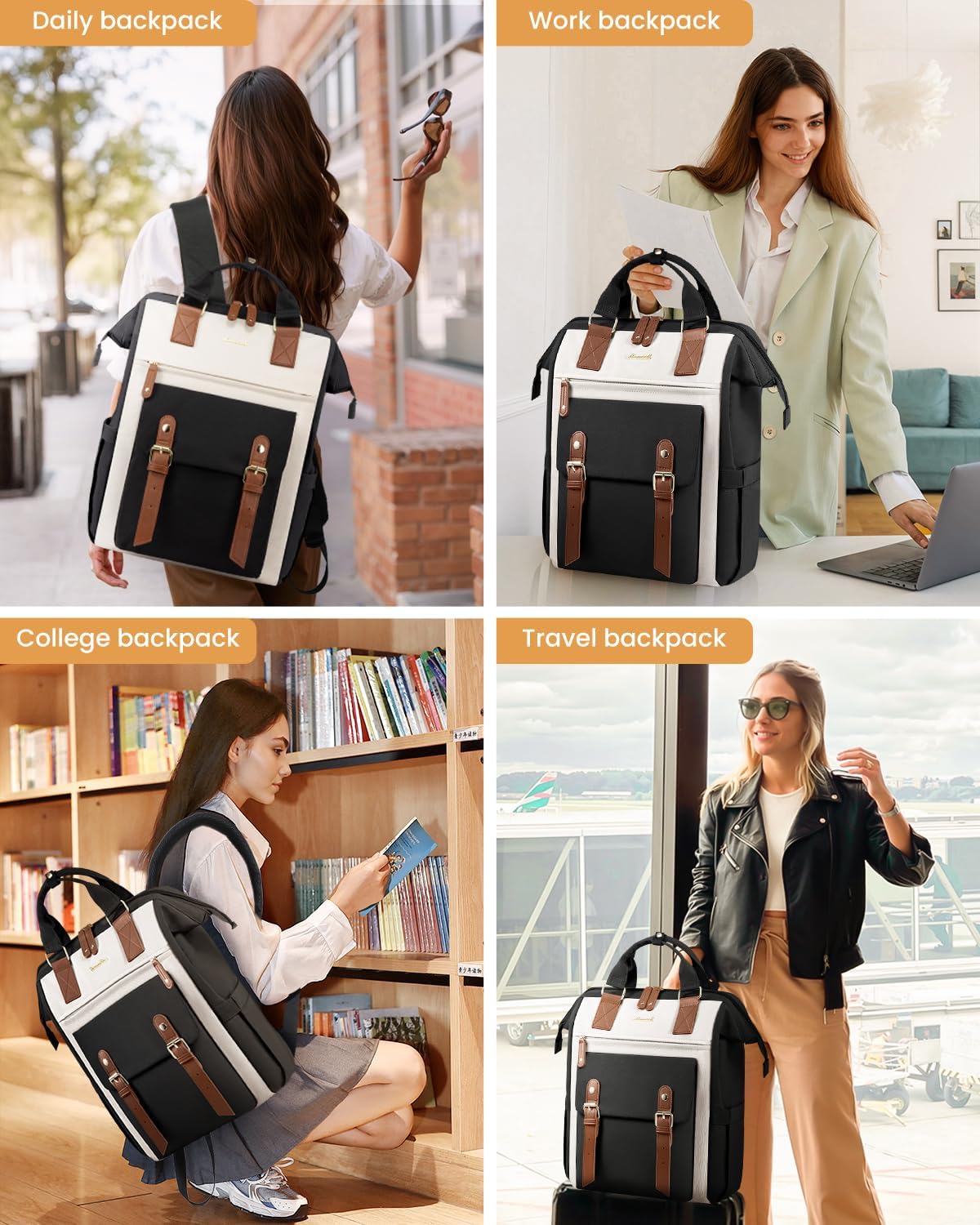 Backpack 18 Inch Backpack Backpack LOVEVOOK Extra Large Travel Laptop for Women, Work Purse, Teacher Business Computer