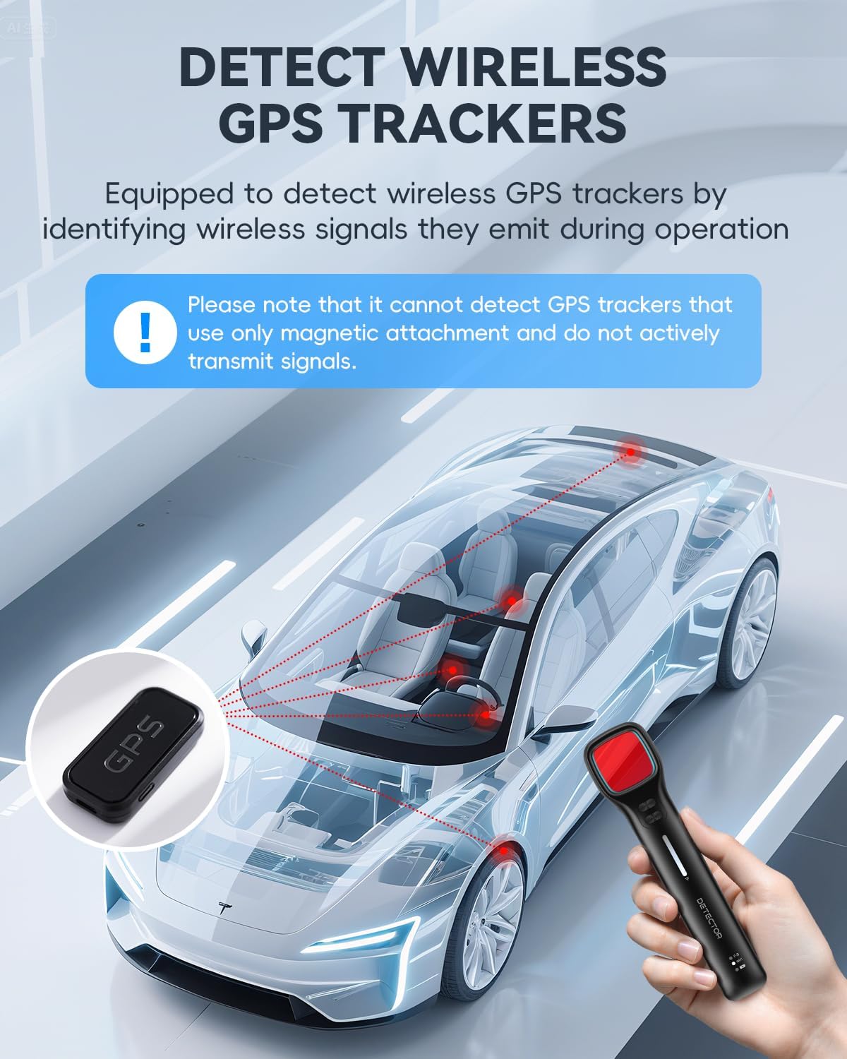 WSEF.R 7 4 Hidden Camera Detectors with Viewfinder Bug Detector & Spy Camera Finder, Perfect for Hotels, Car, Travel