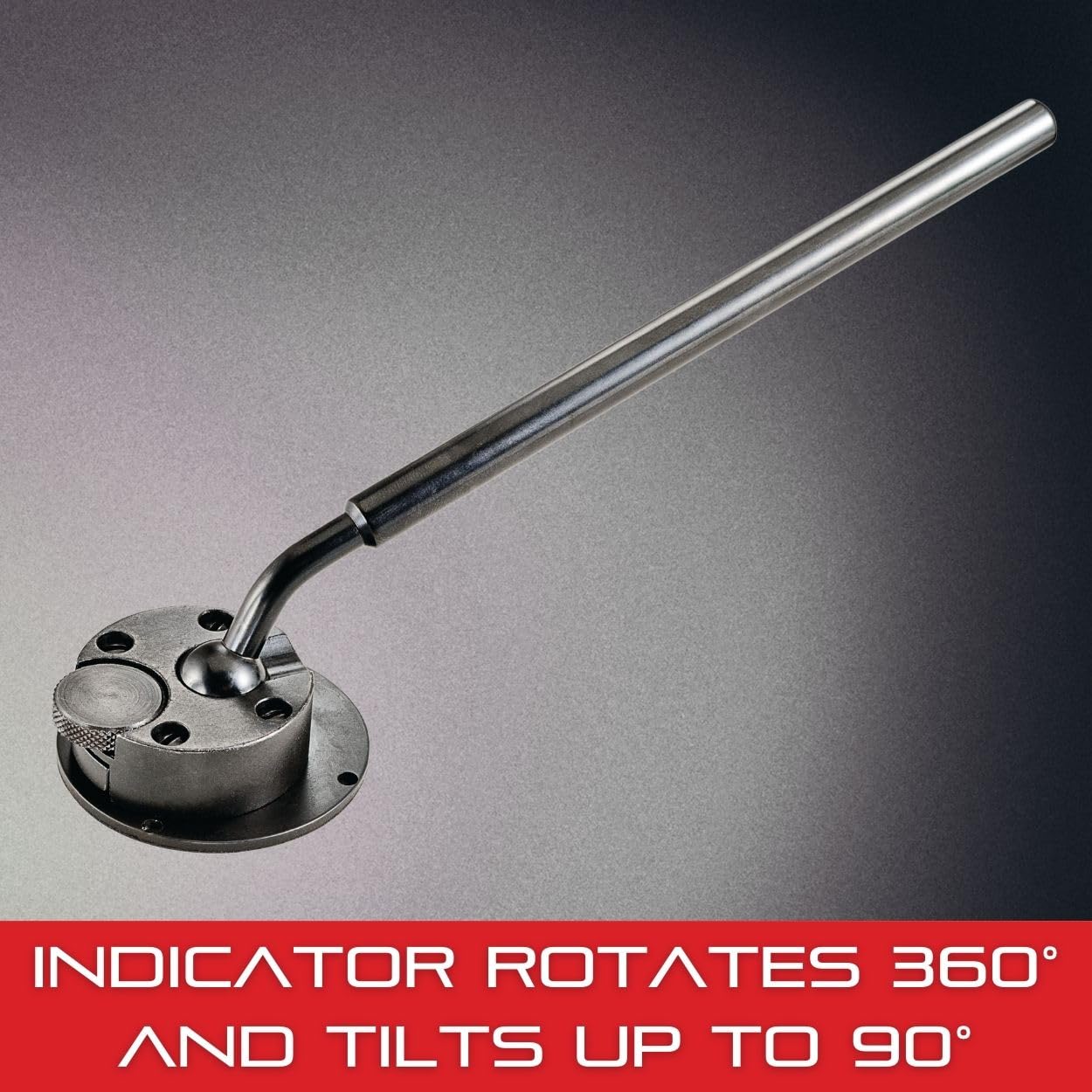 Starrett Universal Back Attachment for 25 & 2600 Series Dial Indicators - 360-Degree Rotation, Up to 90-Degree Angular Adjustment - 672-2