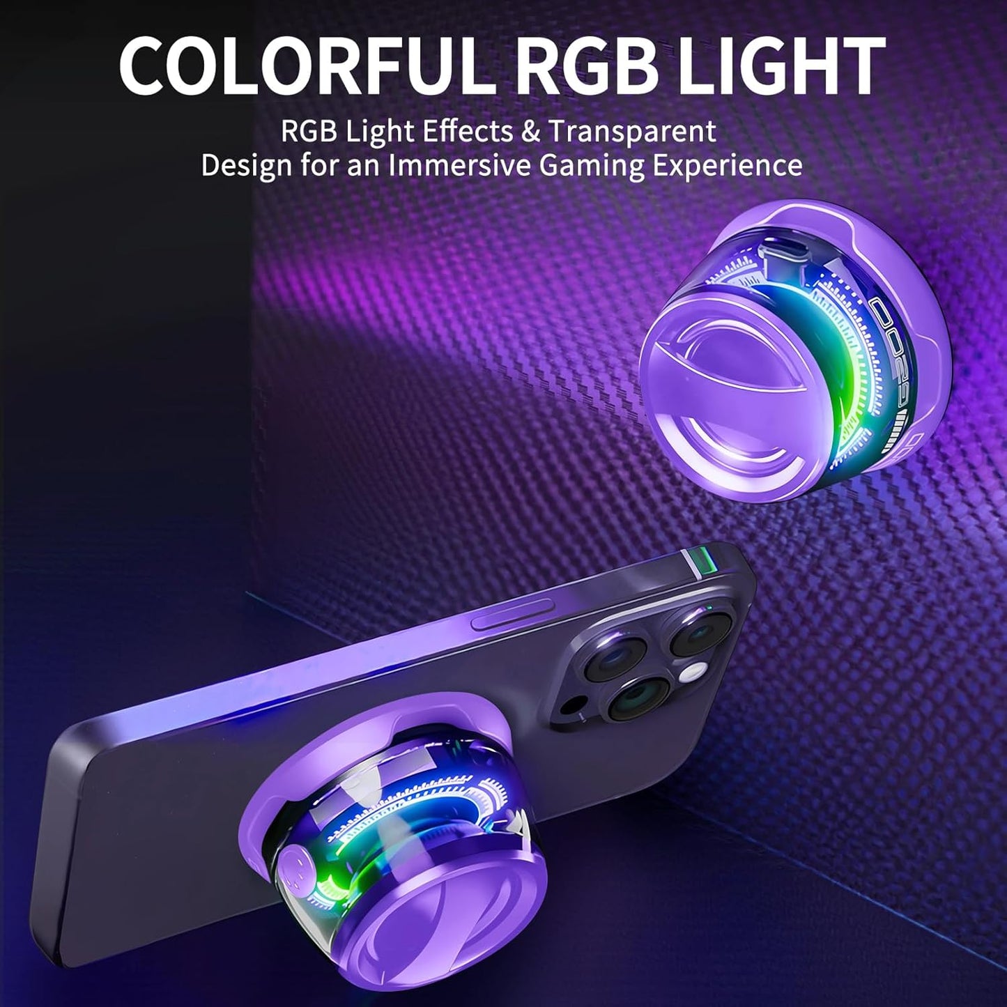 ZNCRSISTY G200 3D 7H Magnetic Bluetooth Speaker - Portable Mini Speakers with RGB Light, Multifunctional Speaker