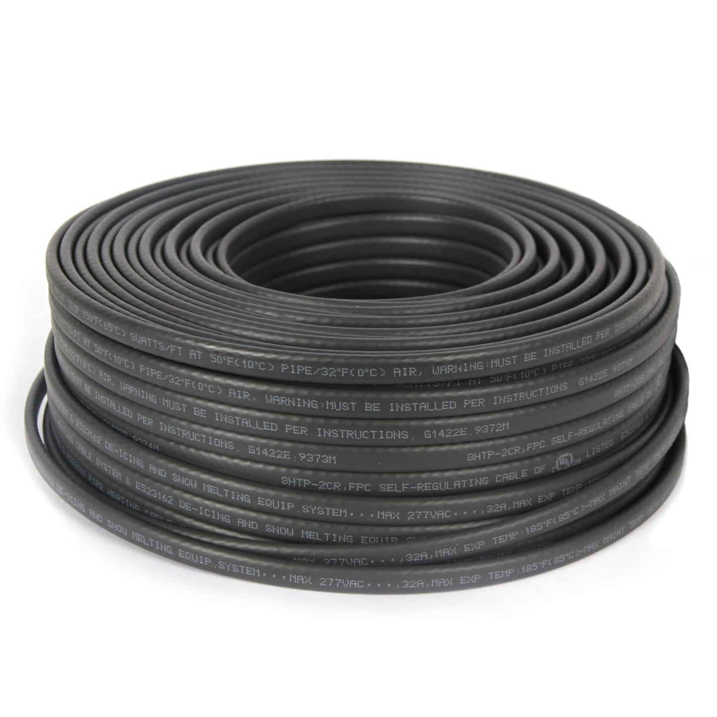 Radiant Solutions Company Heat Tape Pro - Self-Regulating Heat Cable - Long Term Ice Dam, Roofing, Gutter & Pipe Freeze Protection - 12 MM, 6 Watts Per Foot (250, 120 Volt)