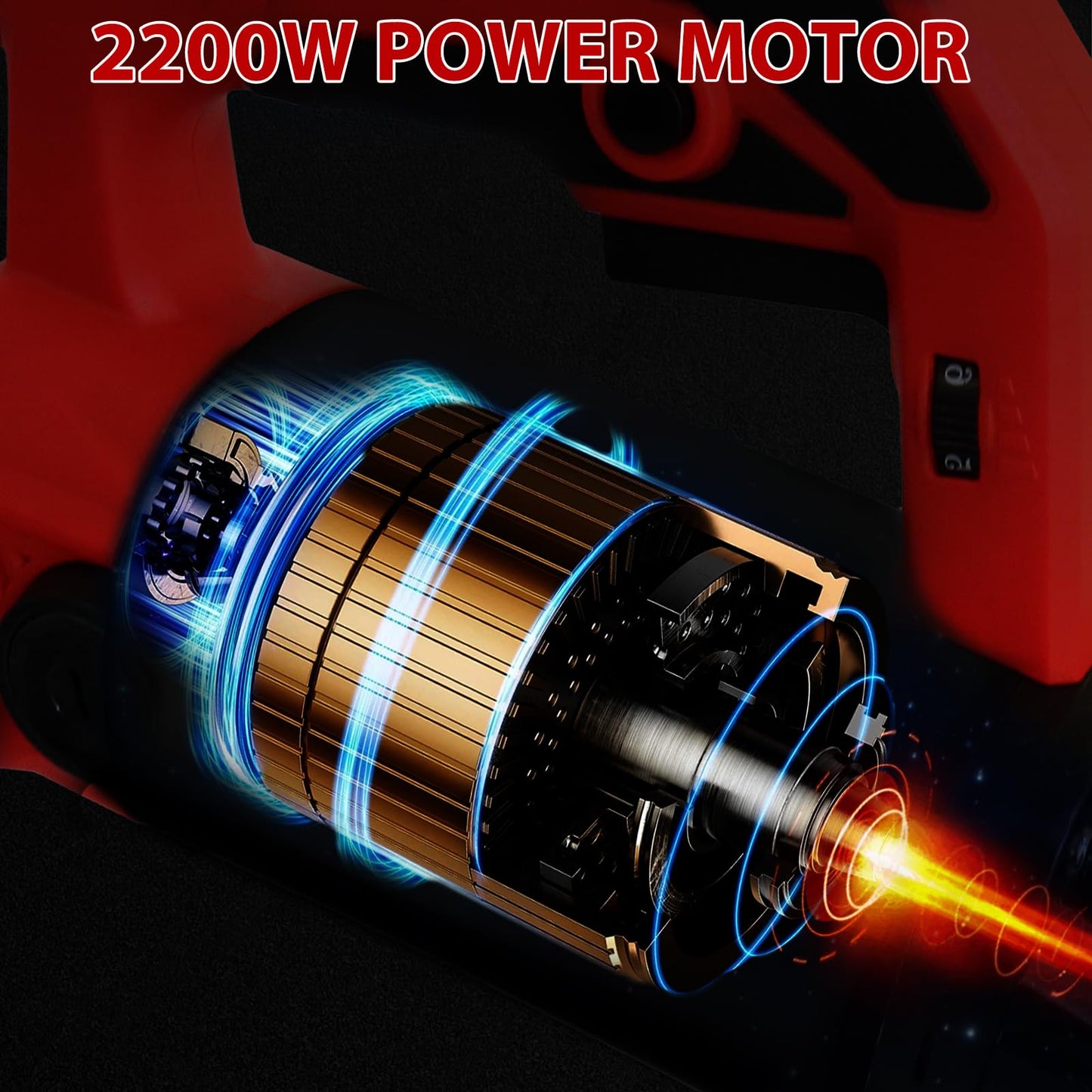 7-inch Concrete Sander, 2200W Powerful Concrete Grinder Machine, 90° Seamless Sanding Cement Floor Grinder for Floors, Walls, and Ceilings