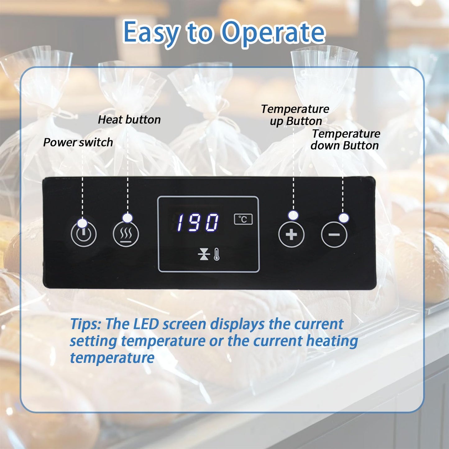 Eurannit Heat Sealer Machine, Automatic Continuous Band Sealer with Digital Temperature Control, Horizontal Bag Sealer for Packing Bags, Desktop White