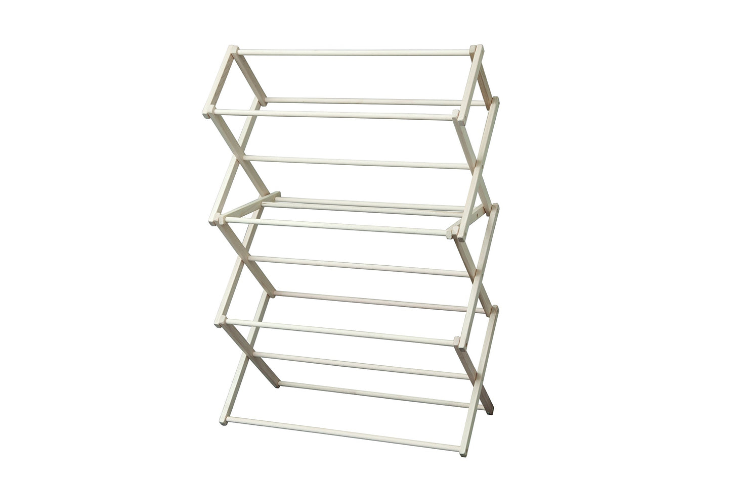 Peaceful Classics Wooden Laundry Rack - Amish Handmade Wooden Clothes Drying Rack - Foldable Drying Rack for Towel, Blanket, Linen Household Essentials - for Indoor Or Outdoor Use (52" x 36" x 16")