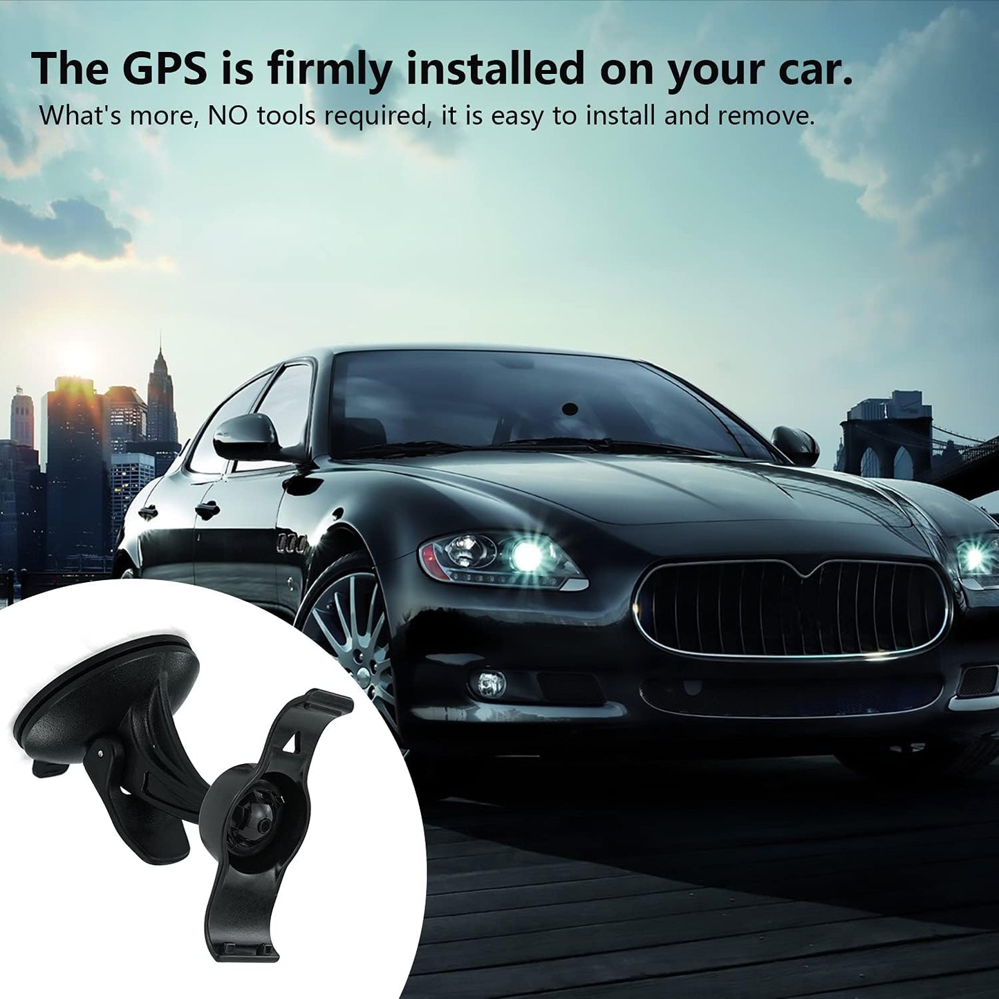 EKIND 40 40LM 010-11765-01) Car Windscreen Windshield Suction Cup Mount Holder Cradle Compatible for Garmin GPS Nuvi