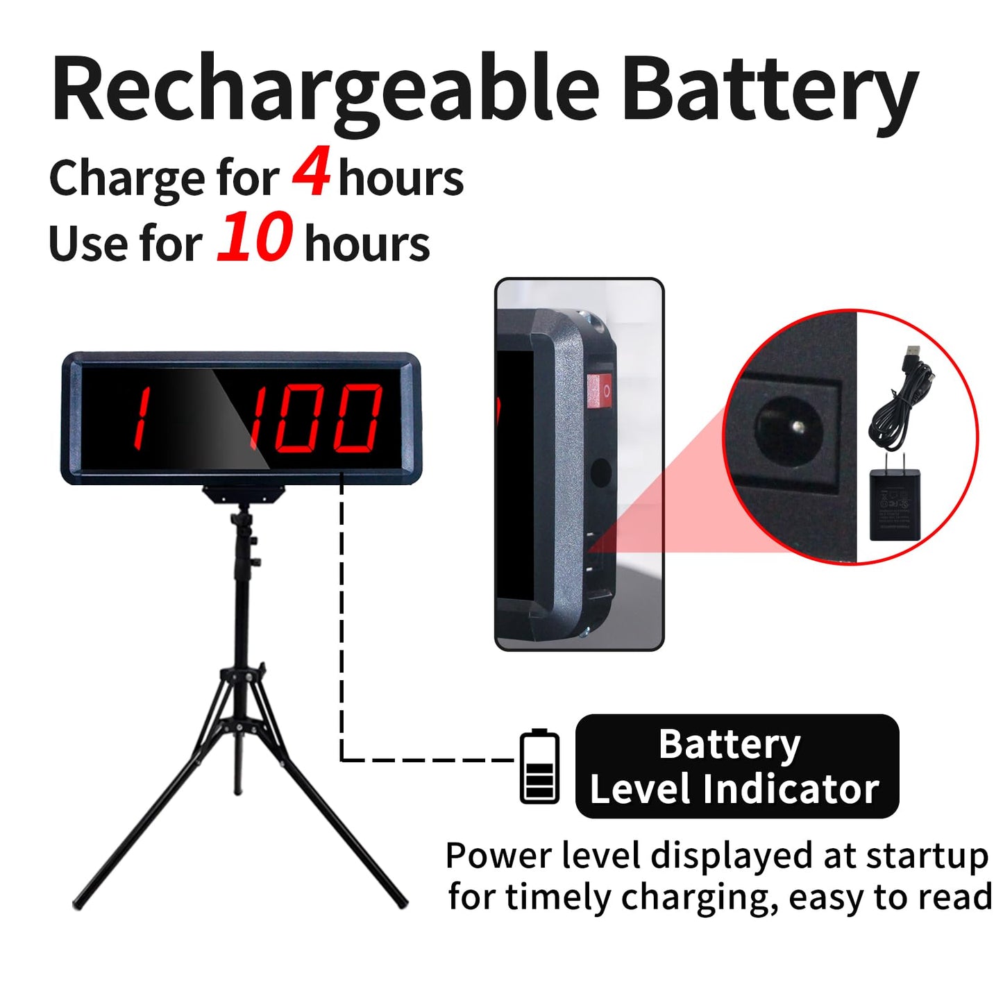 Ousmile Wireless Laser Timer for Sprints, Stopwatch for Track 40 60 Yard Dash, Laser Sprint Timer System, Race Clock for Running/Track Field/Speed Tranning(High Stand)